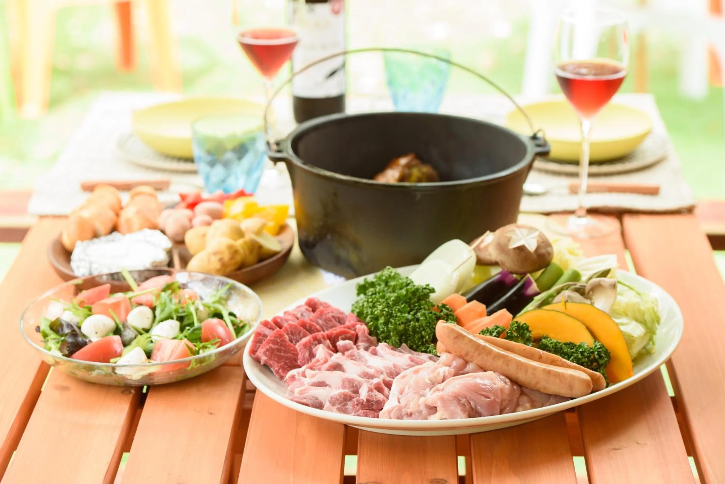 Food close-up in Ikoisanso