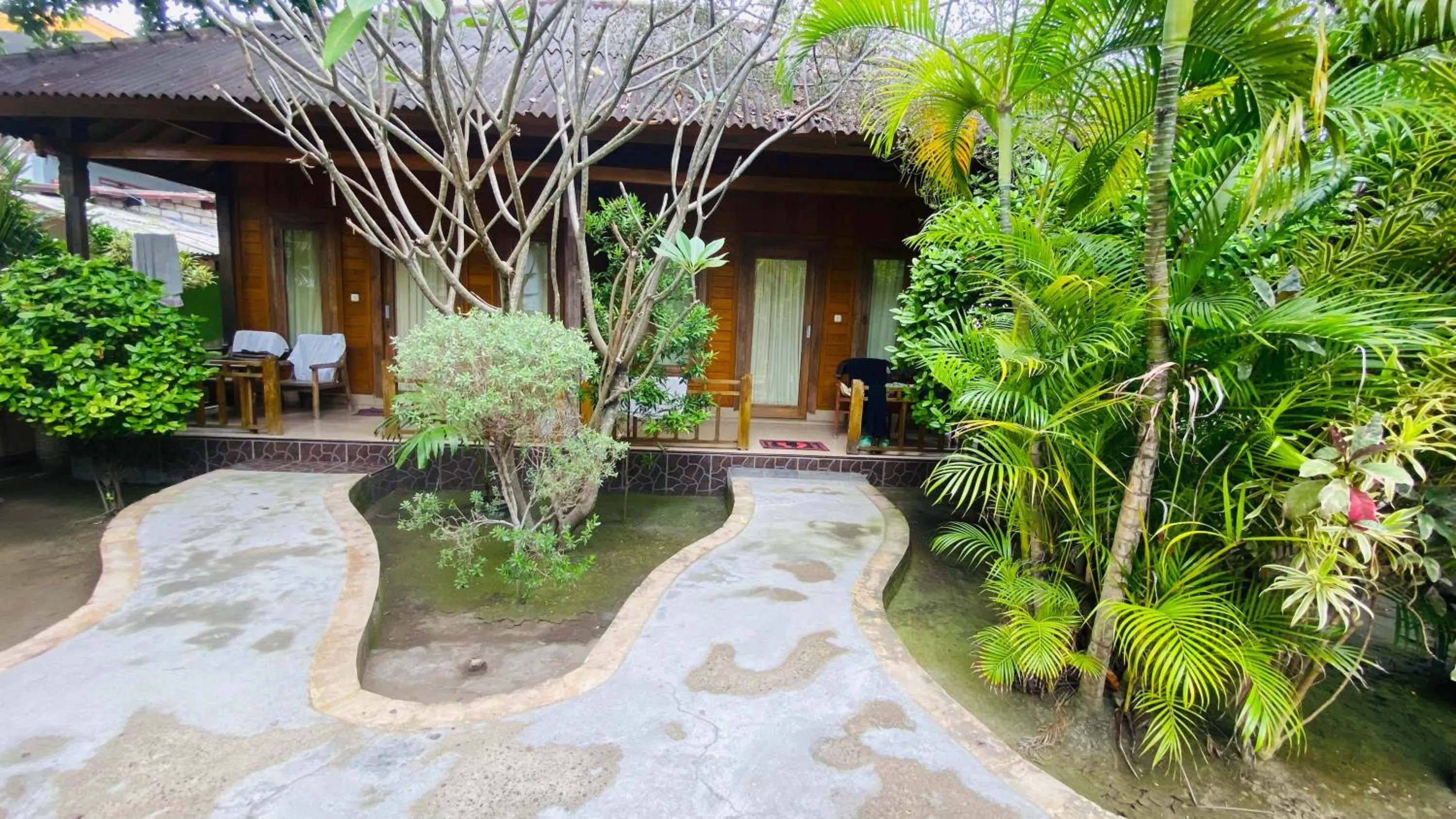 Balcony/Terrace in Balenta Bungalow Gili Trawangan