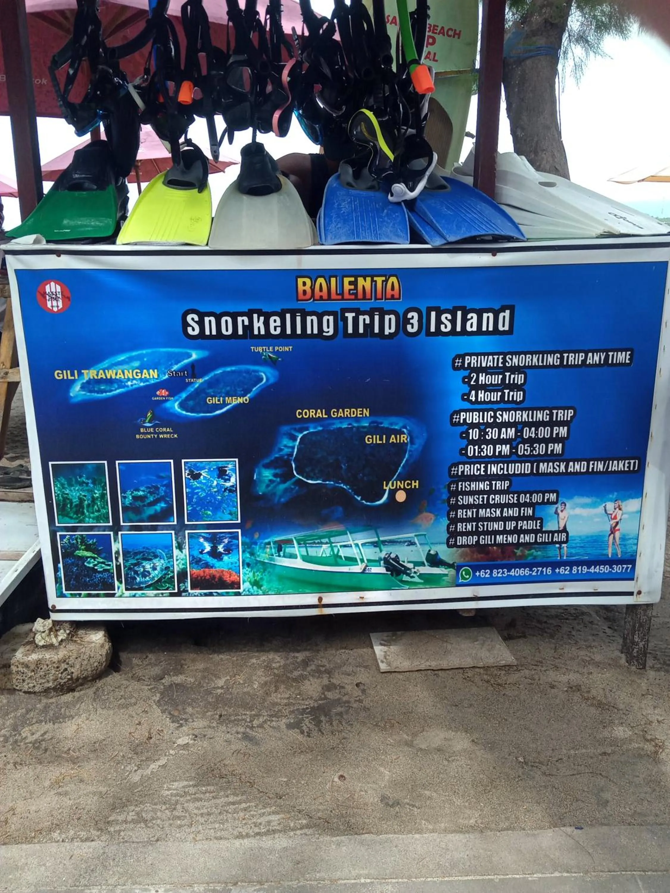 Snorkeling in Balenta Bungalow Gili Trawangan