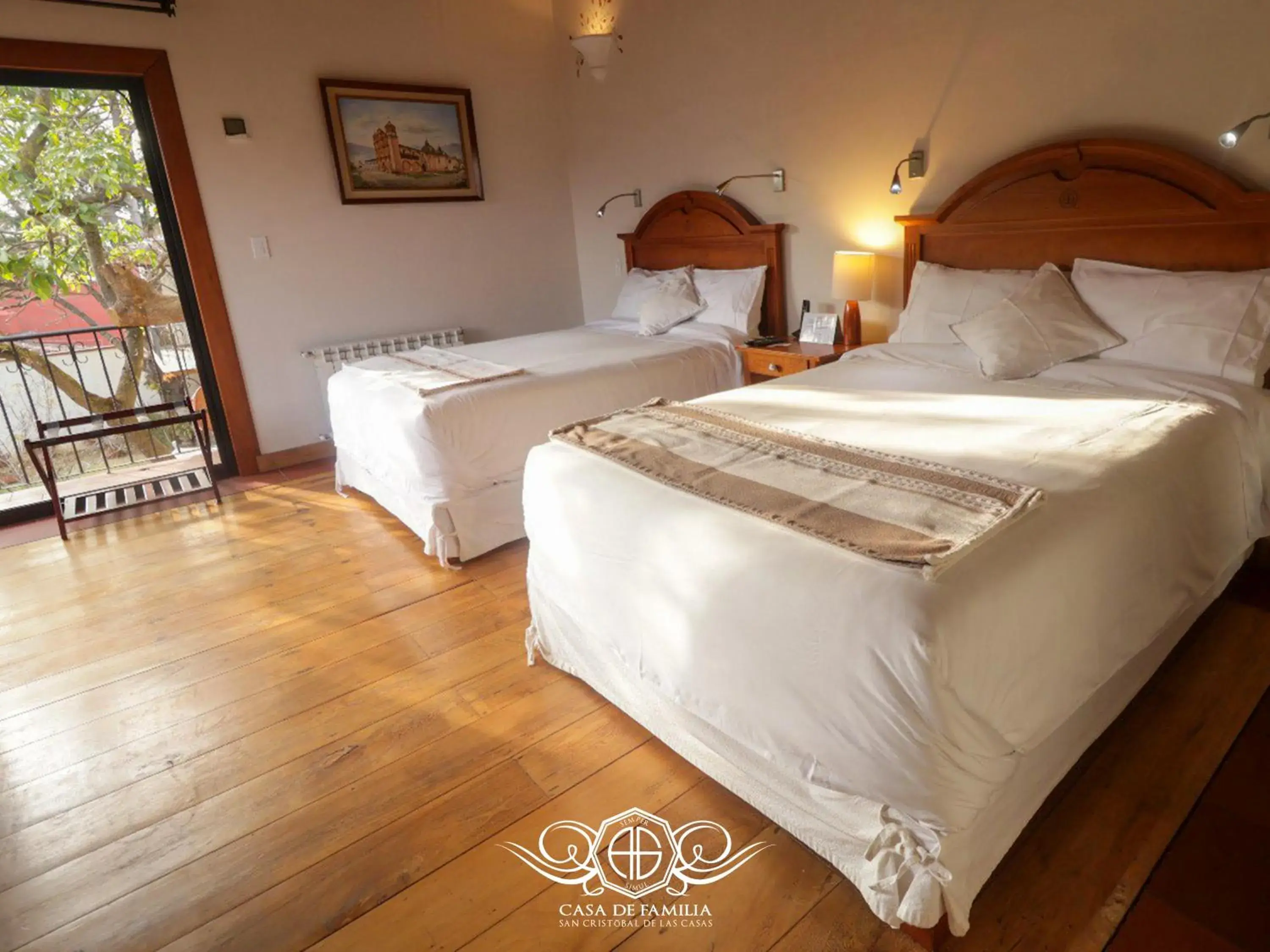 Double Room with Garden View in Hotel Casa de Familia de San Cristobal Double Room with Garden View in Hotel Casa de Familia de San Cristobal