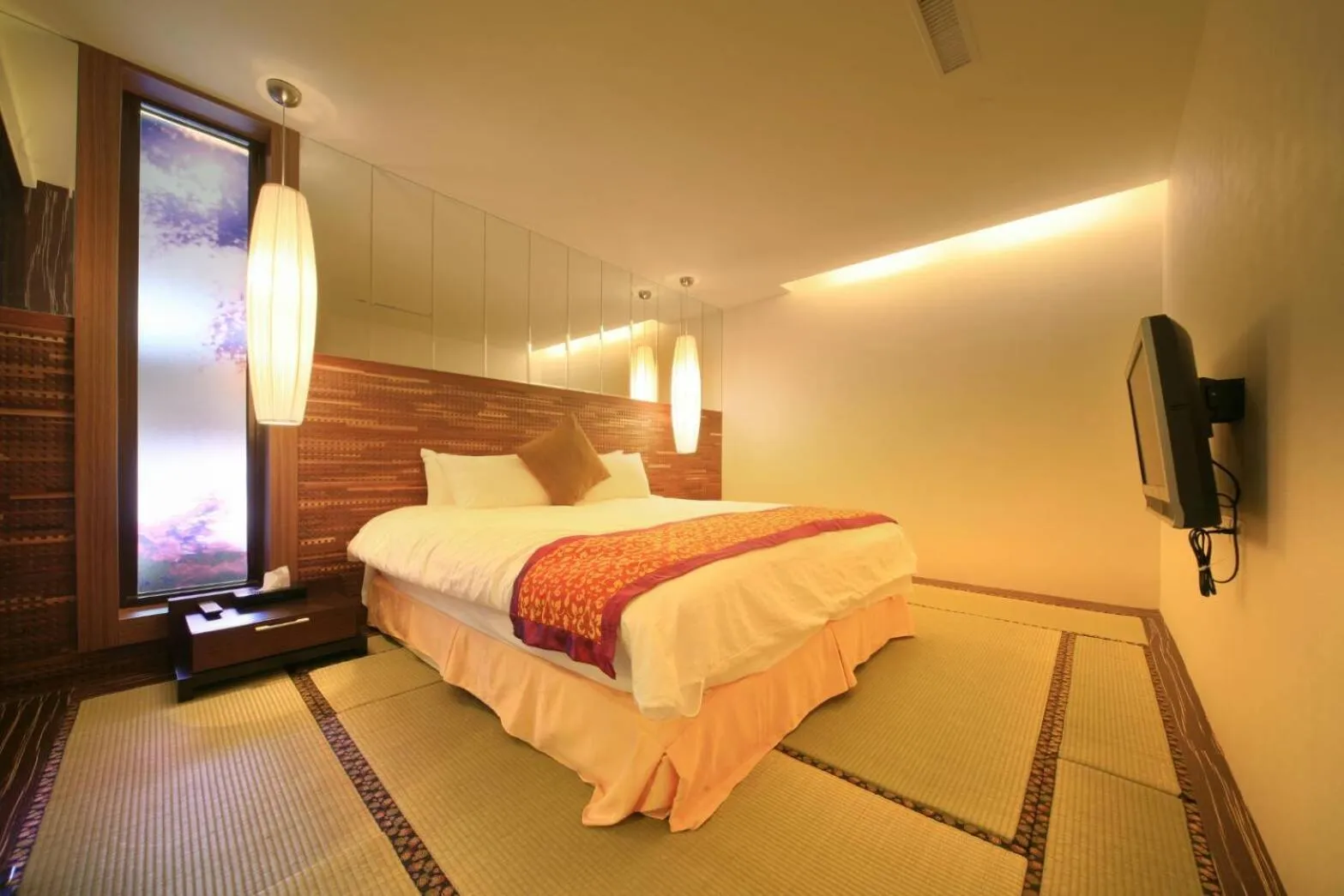 Bed in CingYa Hot Spring Hotel