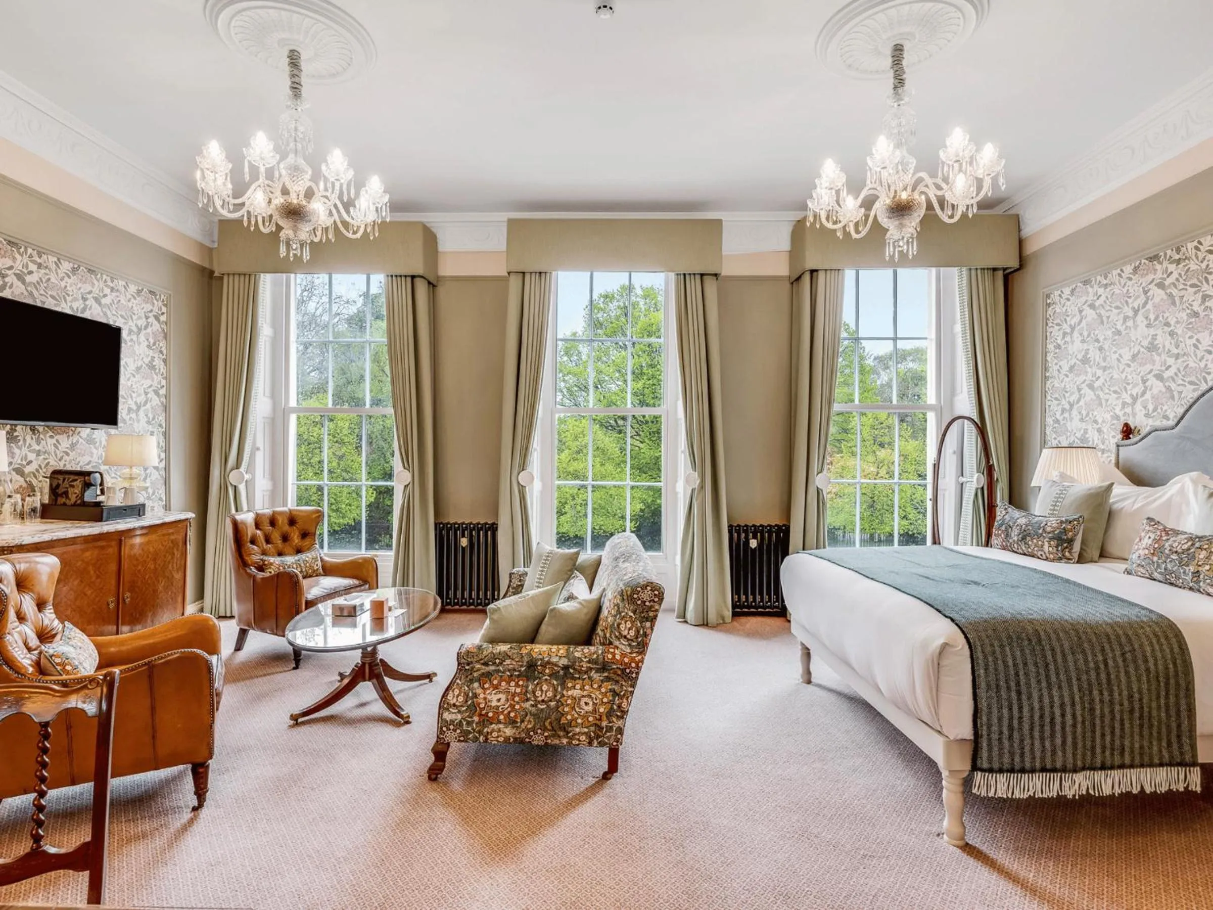 Bedroom, Bed in Stauntons on the Green Hotel