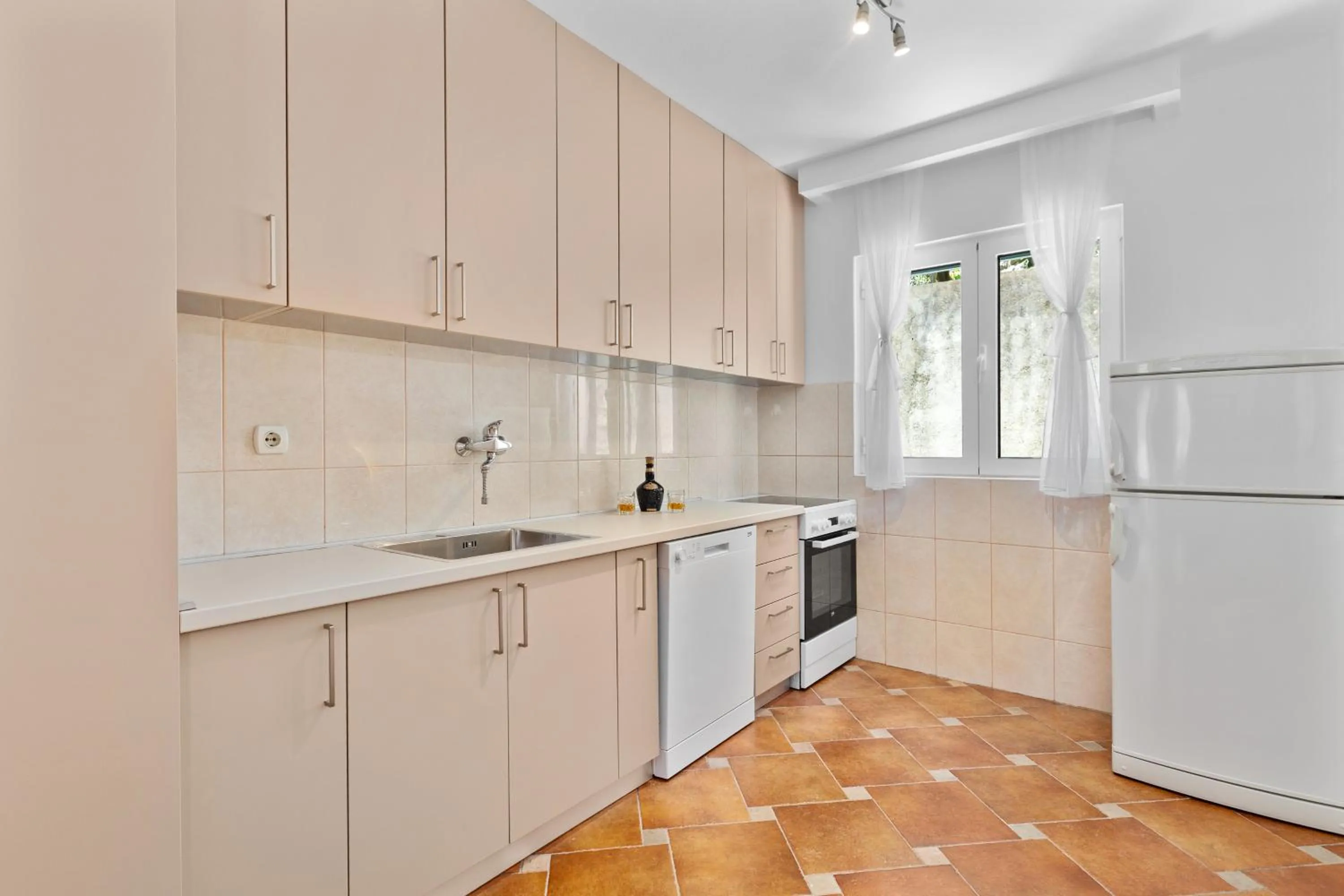 kitchen in Apartments Dončić