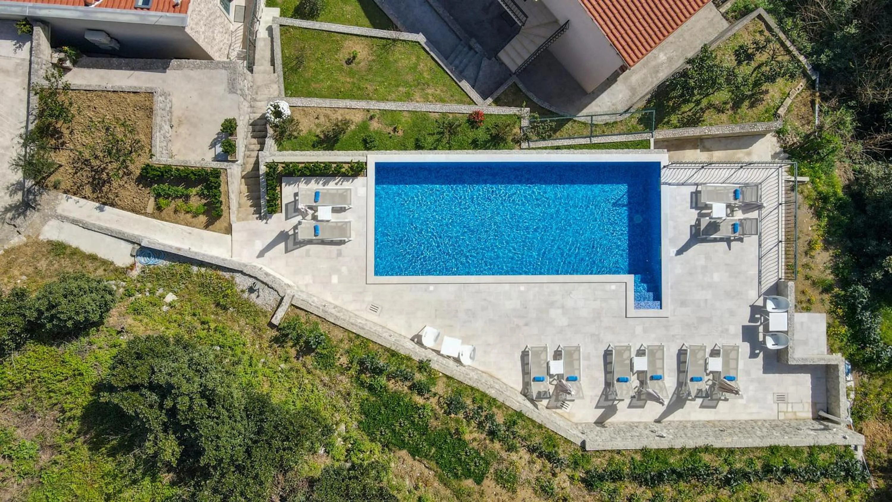 Swimming pool in Apartments Dončić