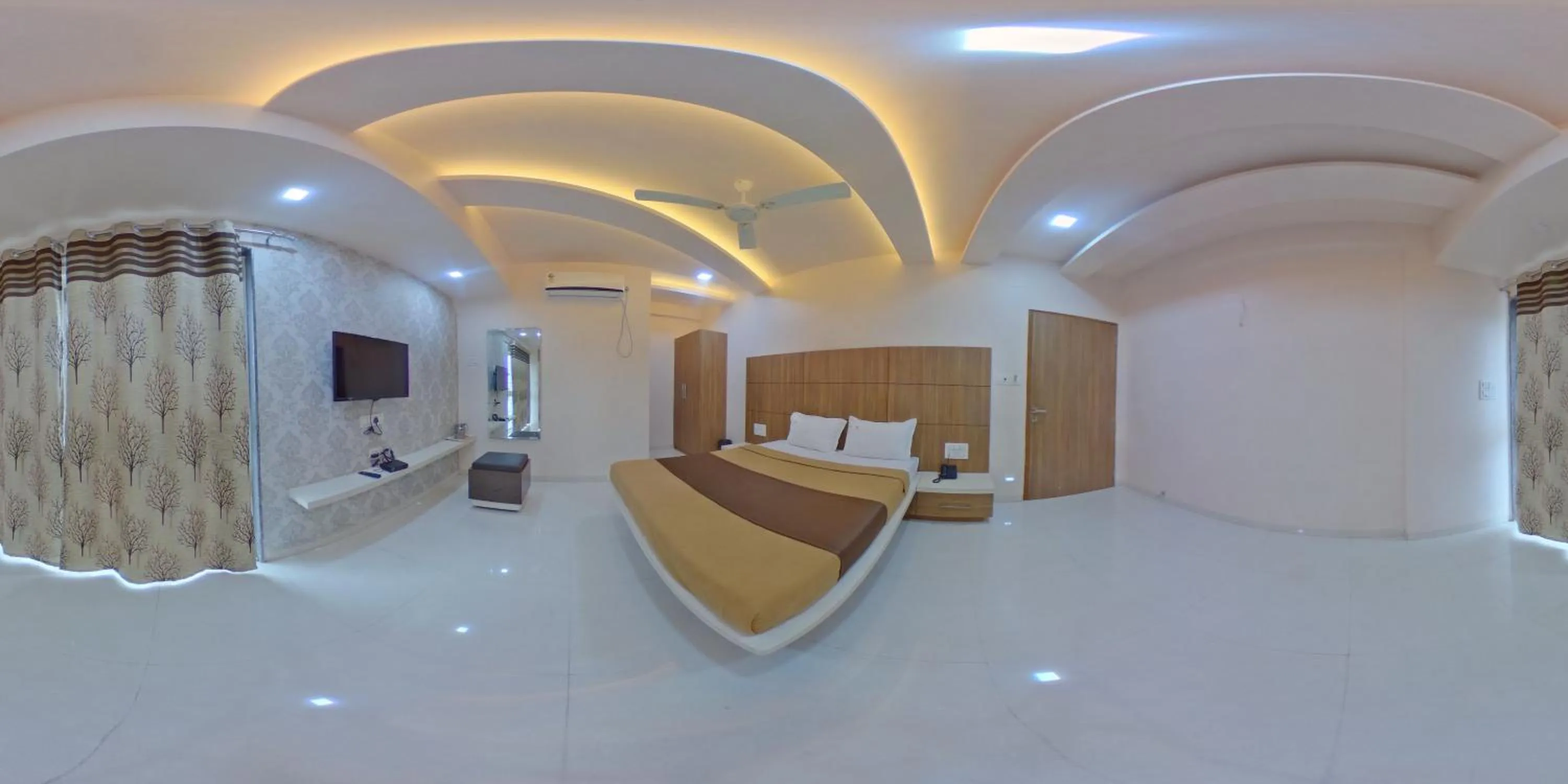 Photo of the whole room, Bed in Hotel Ramkrishna Inn