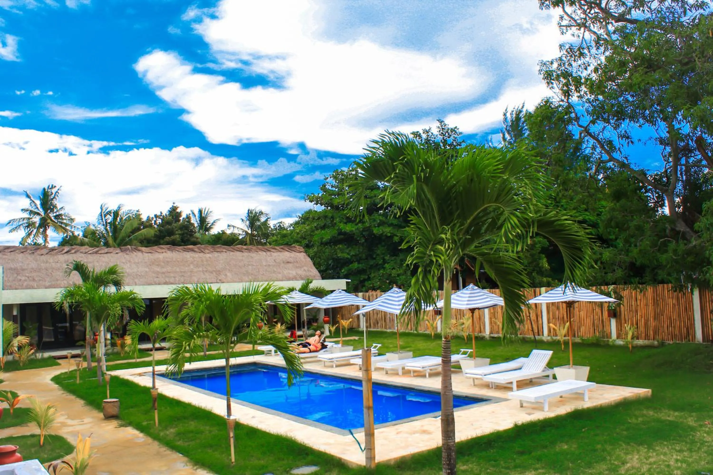 Pool view in Kaluku Gili Resort