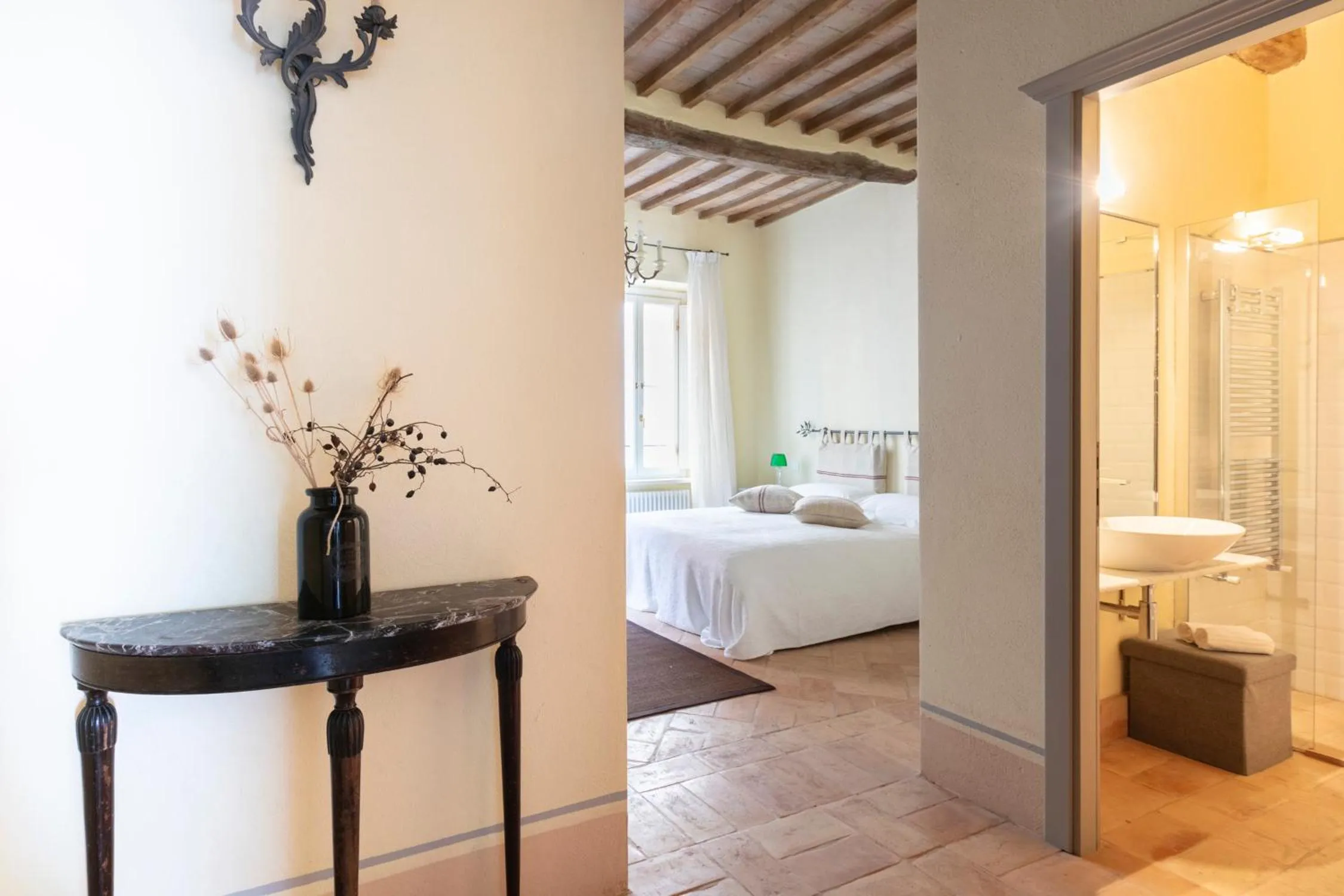 Bedroom, Bed in Tuscany View Montalcino