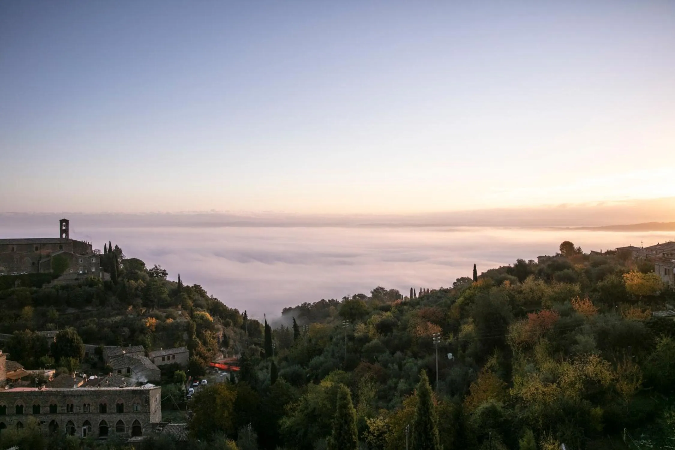 Natural landscape in Tuscany View Montalcino