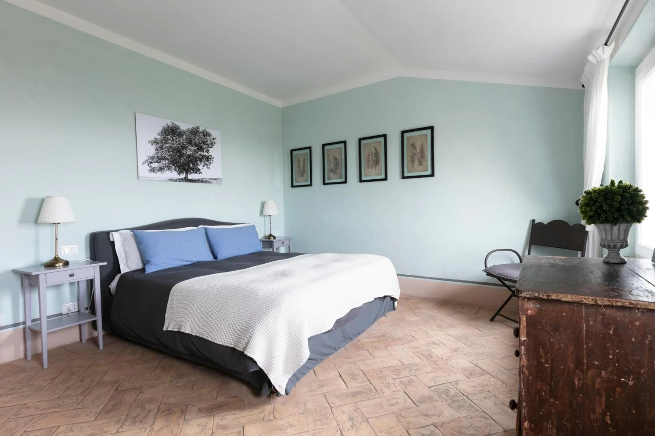 Bedroom, Bed in Tuscany View Montalcino