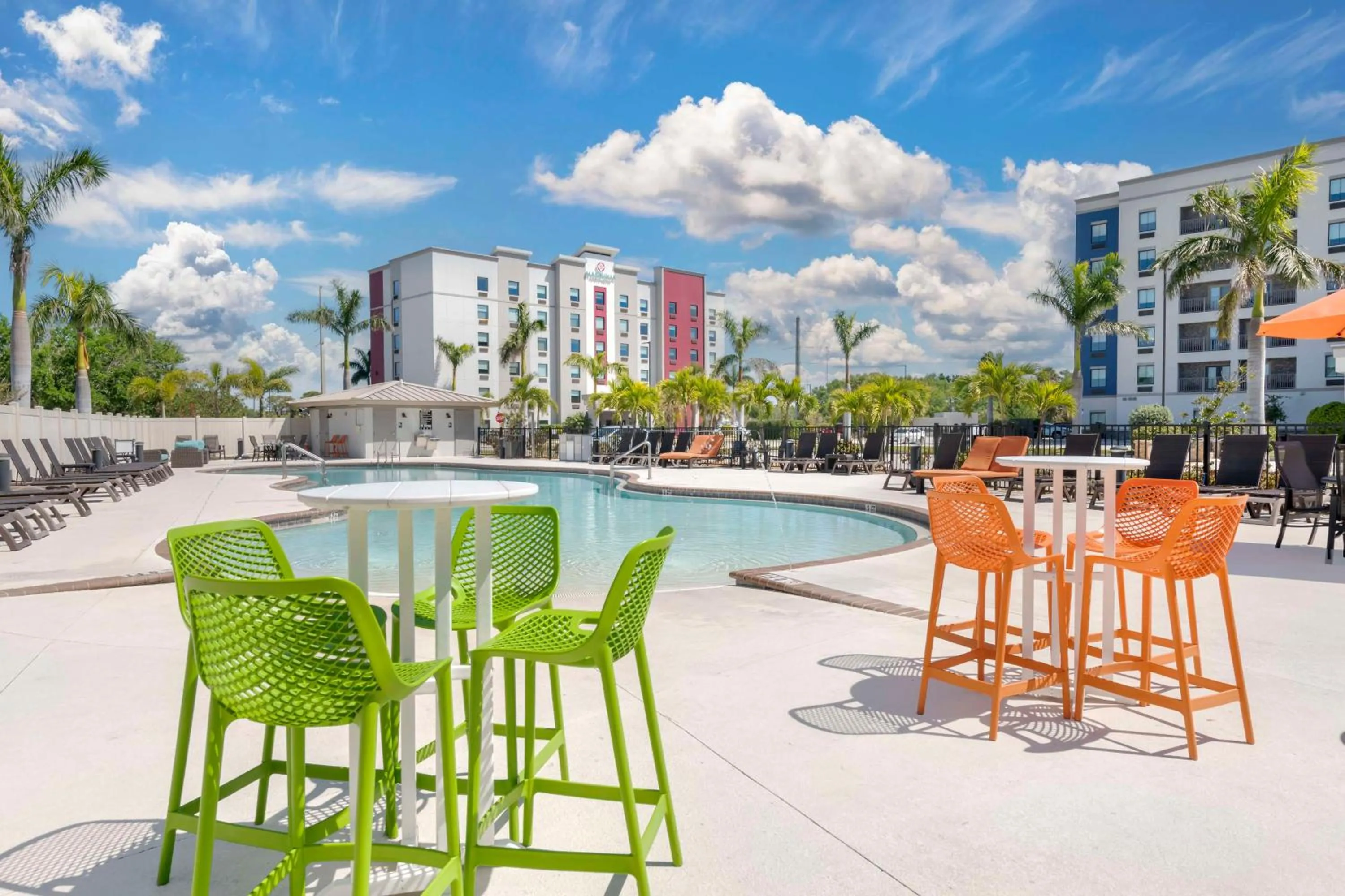 Pool view in Magnolia Pointe; BW Signature Collection
