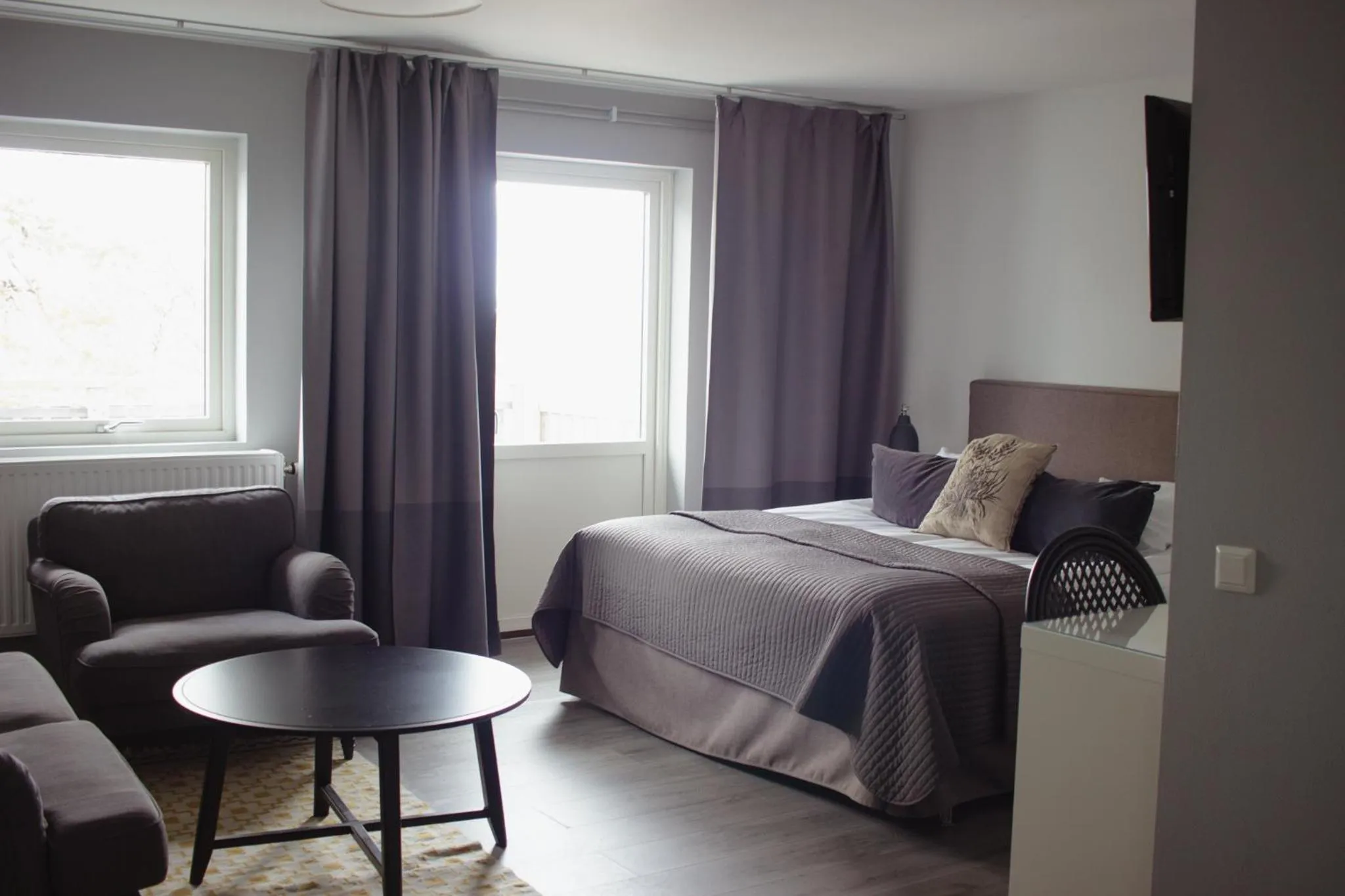 Bed in Hornavan Hotell