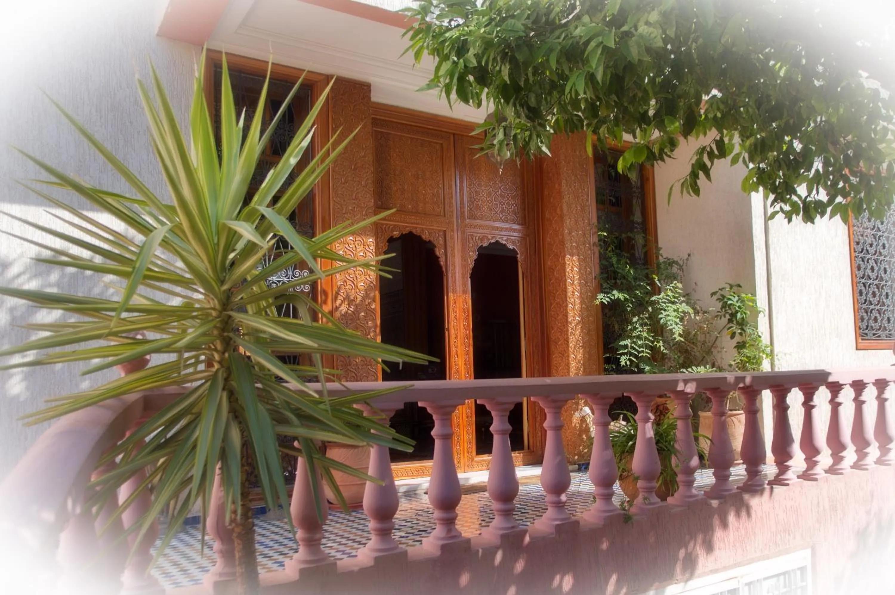 Balcony/Terrace in Riad Raouia HAMMAM & SPA