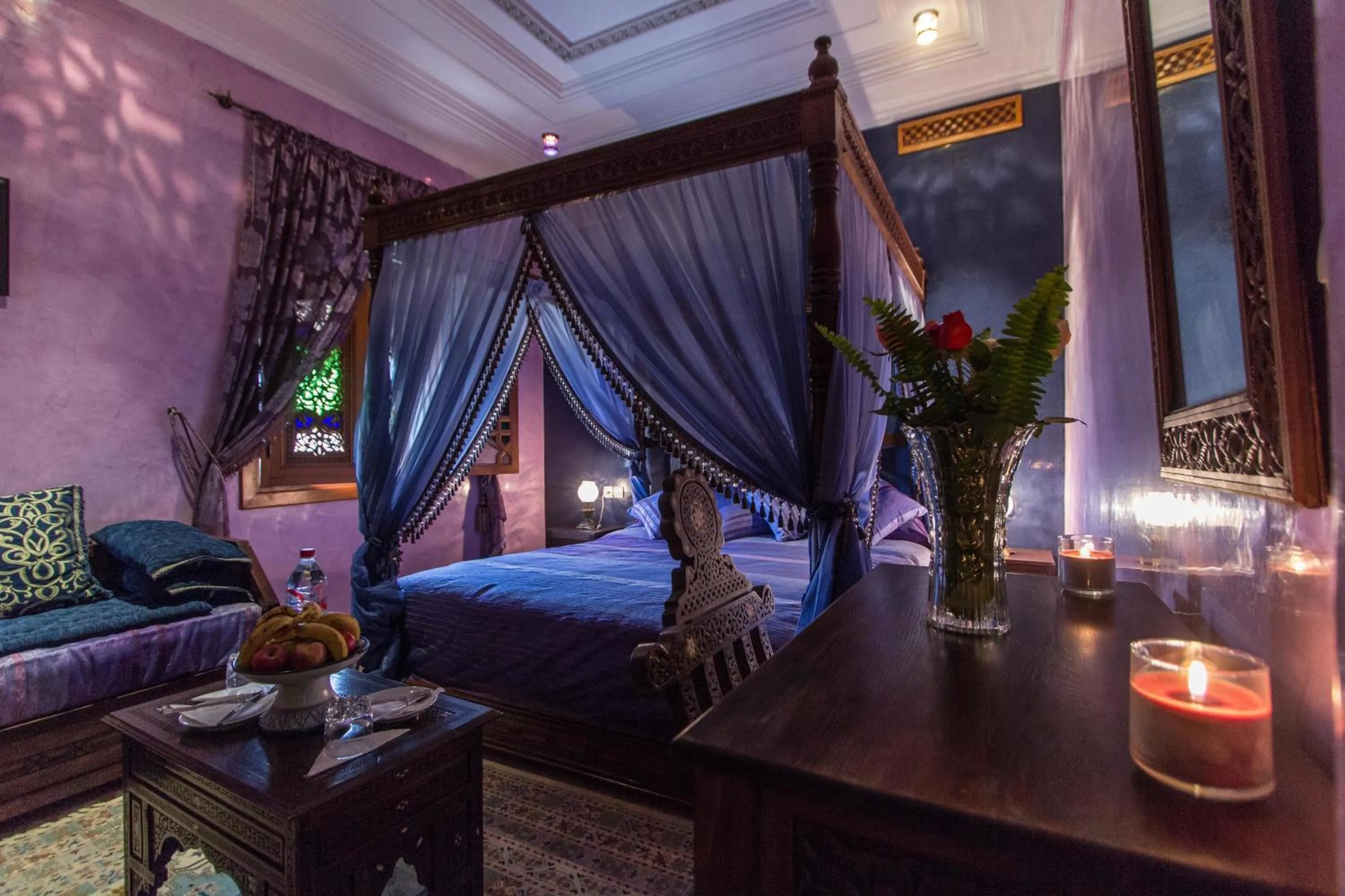 Living room, Bed in Riad Raouia HAMMAM & SPA