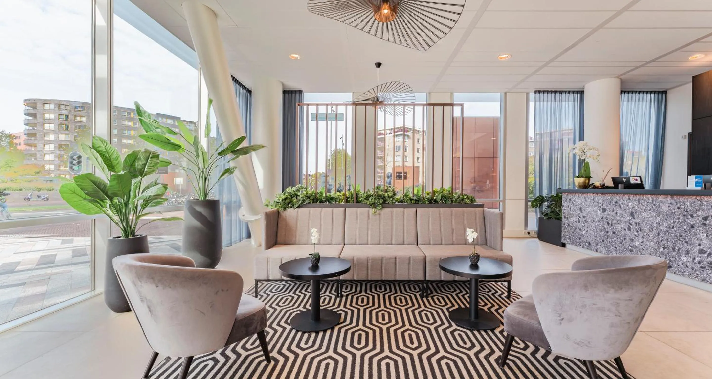 Lobby or reception in PLAZA Premium Almere