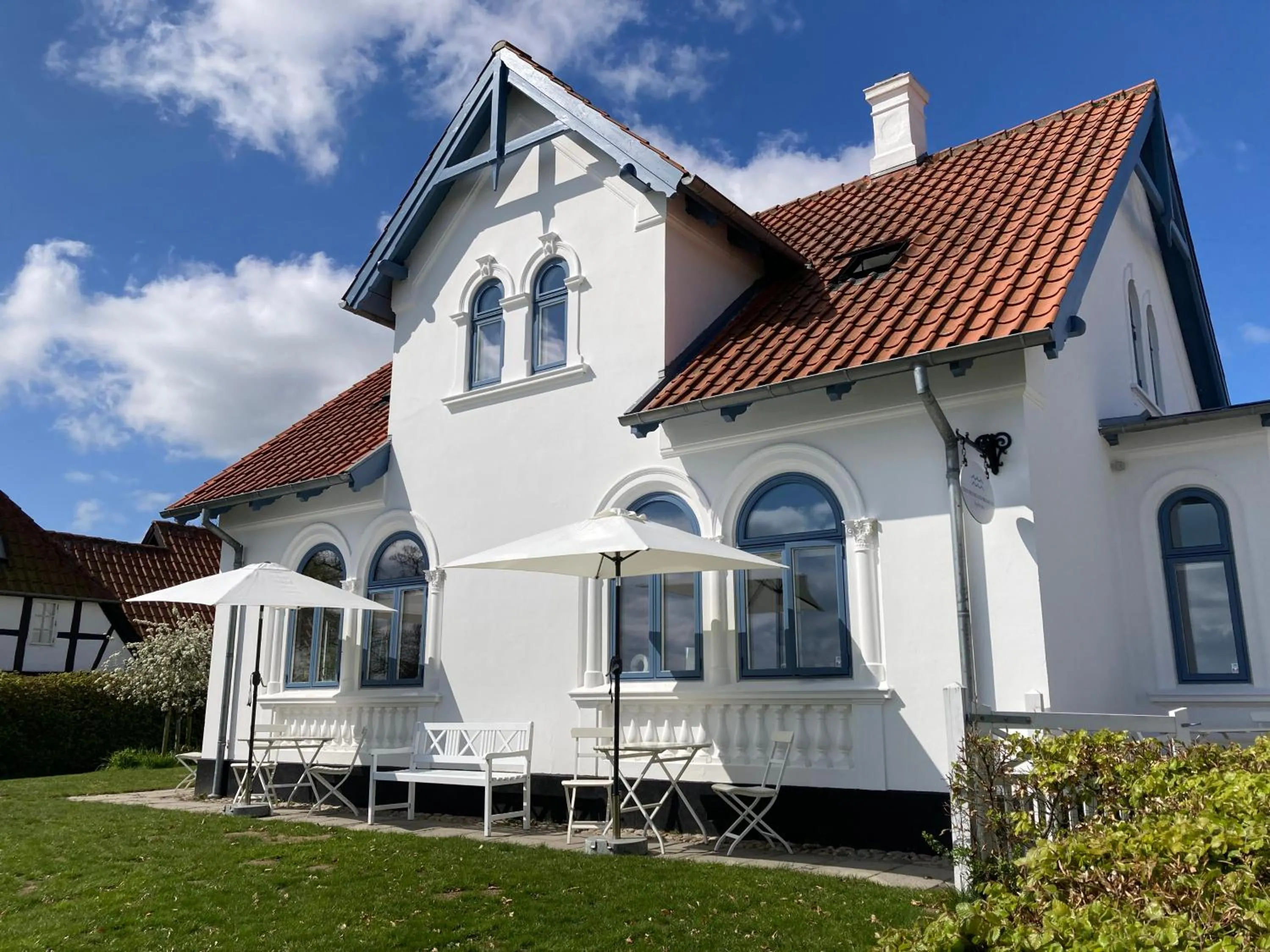 Balcony/Terrace in Troense Bed and Breakfast by the sea