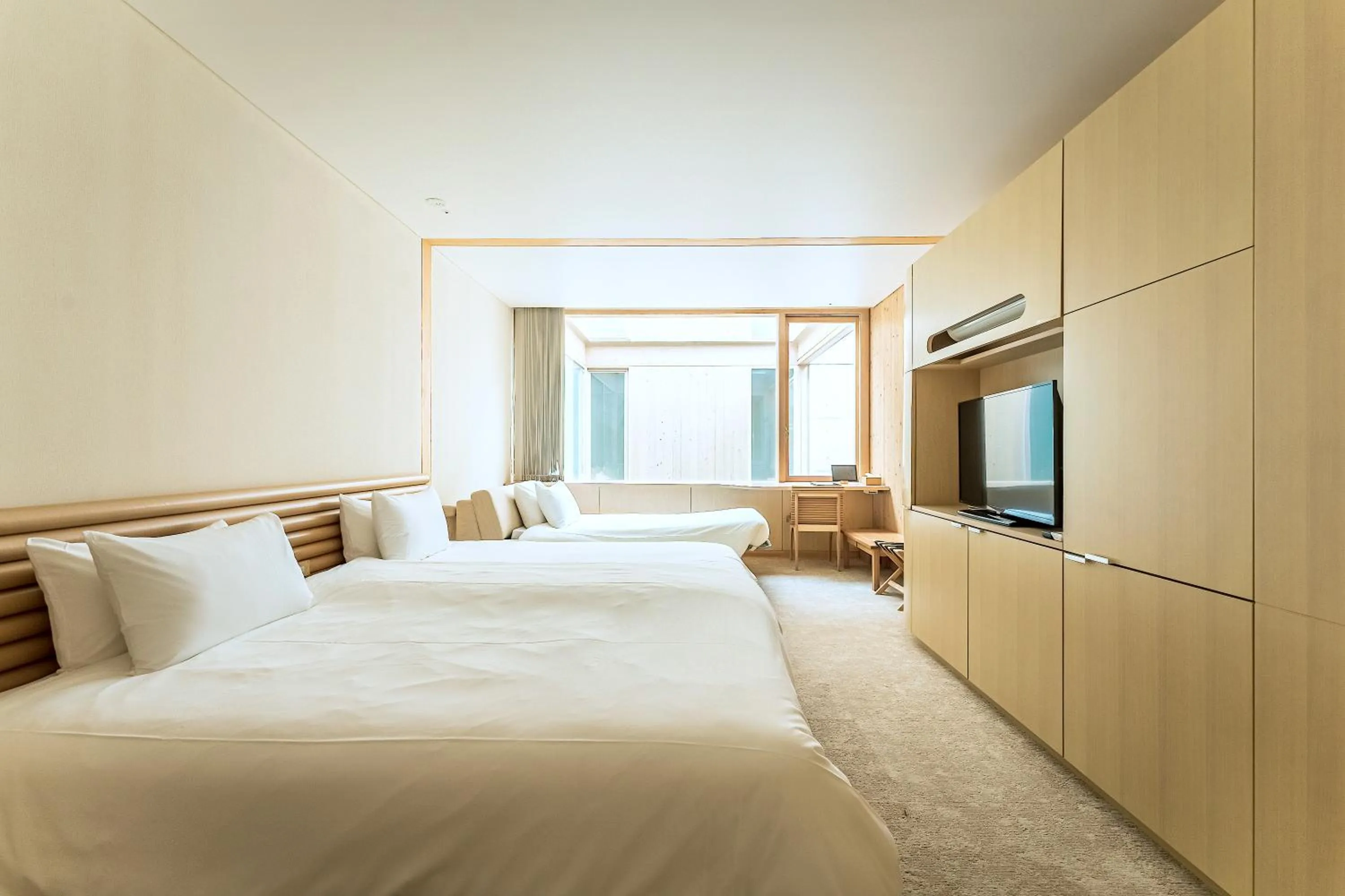 Bed in Shonai Hotel Suiden Terrasse