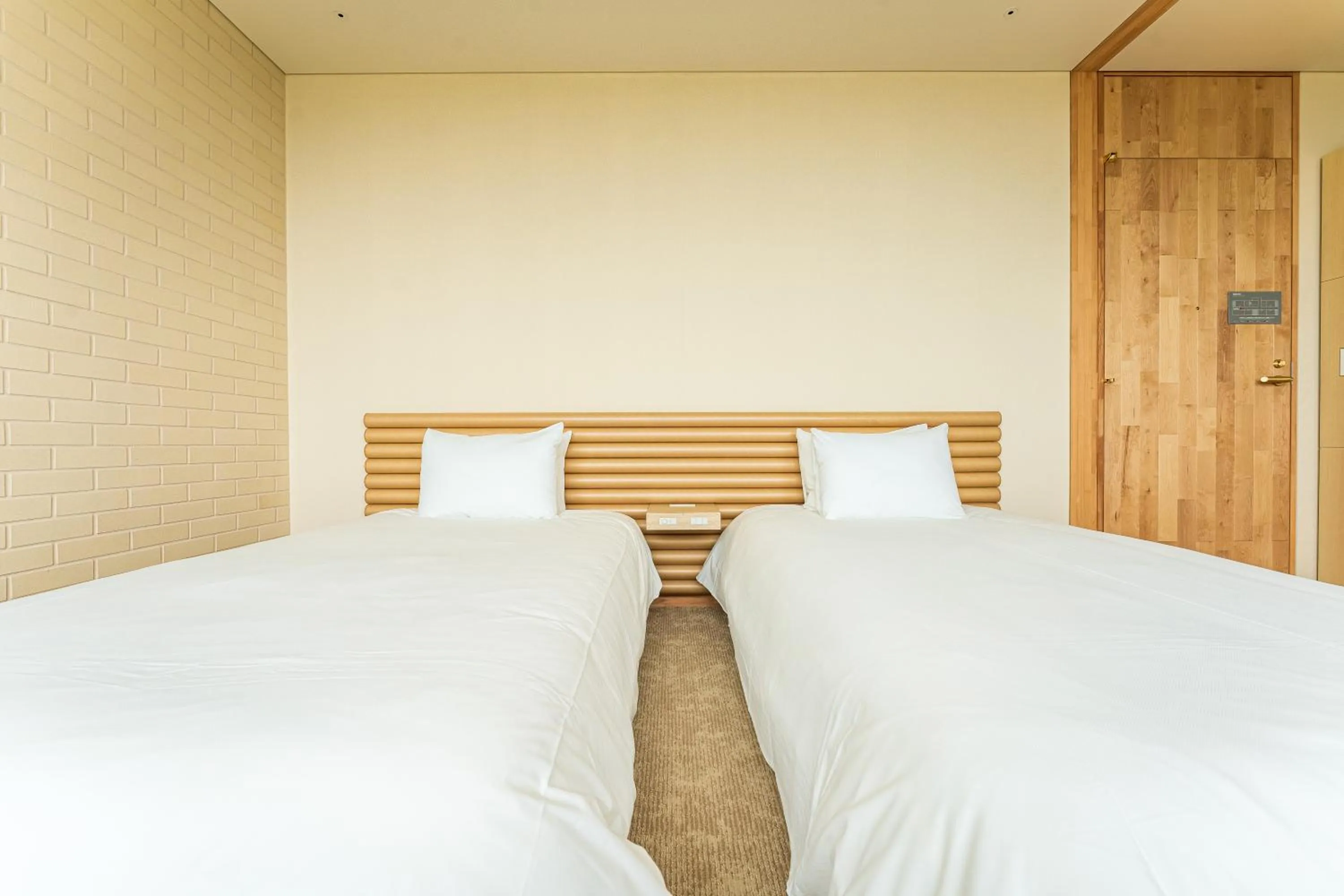 Bed in Shonai Hotel Suiden Terrasse