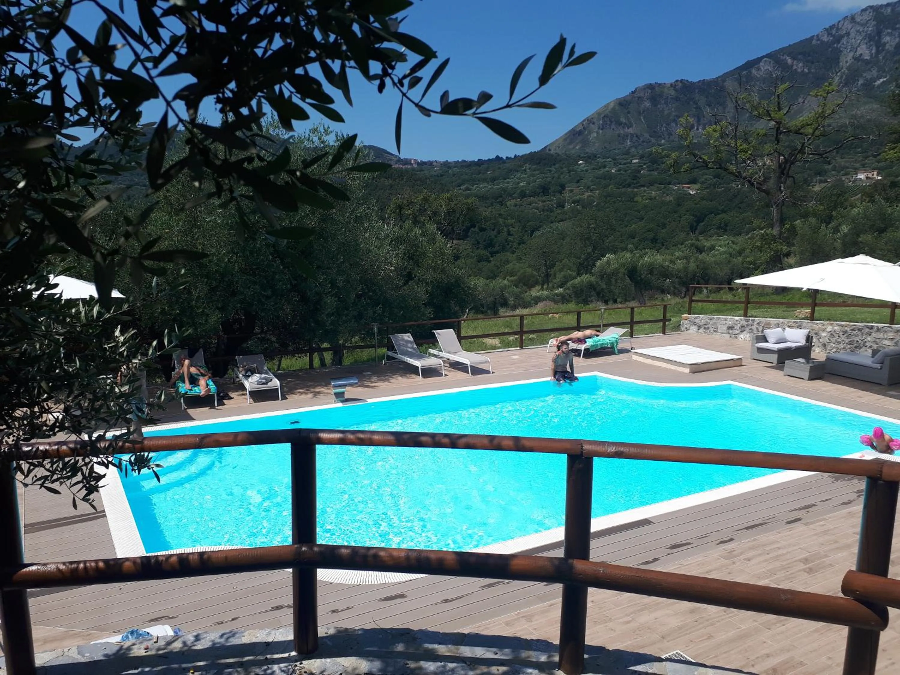 Pool view in Tenuta Terre di Bosco Oasi di Relax nel Cilento