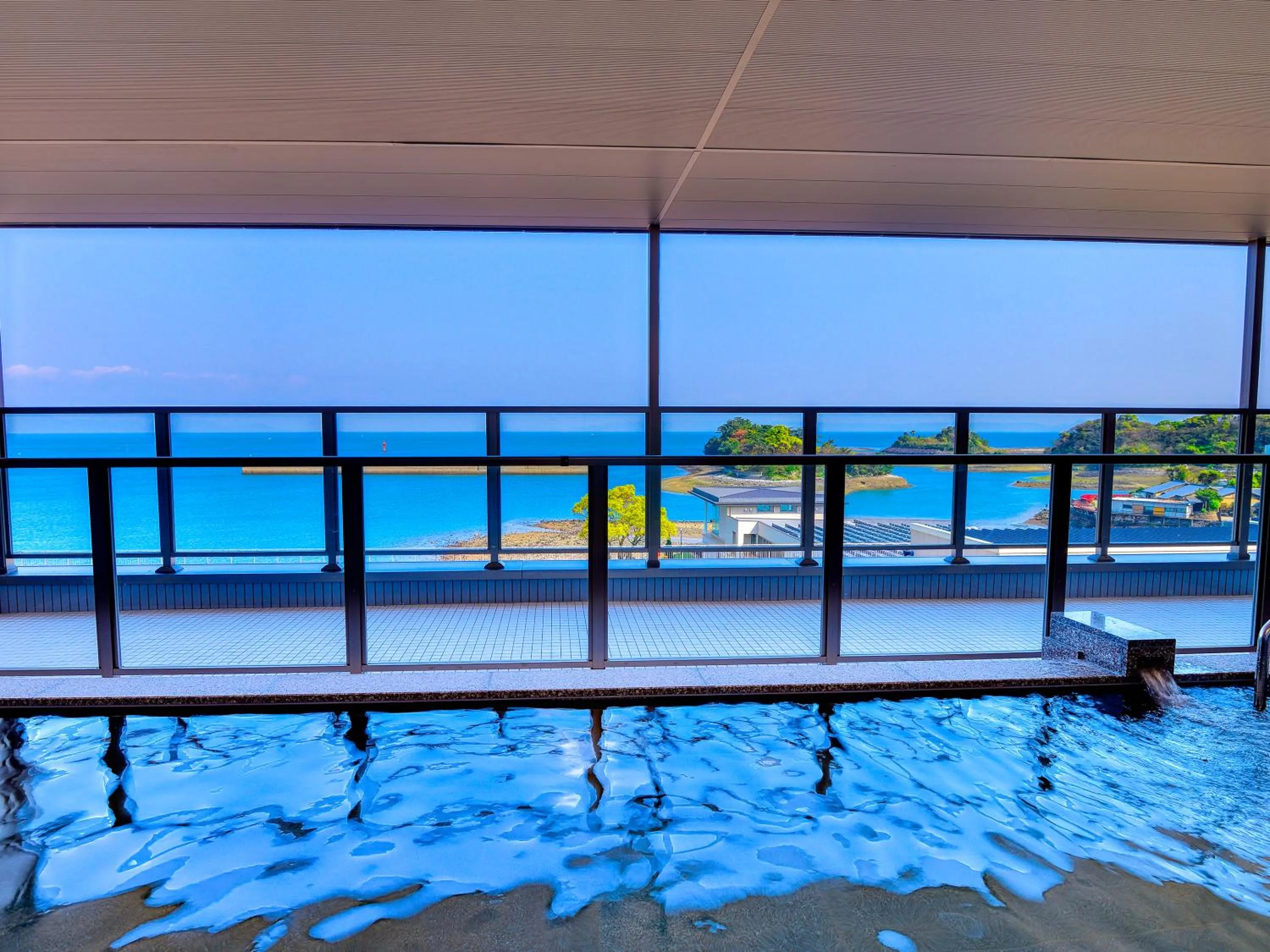 Hot Spring Bath in Hotel Seaside Shimabara