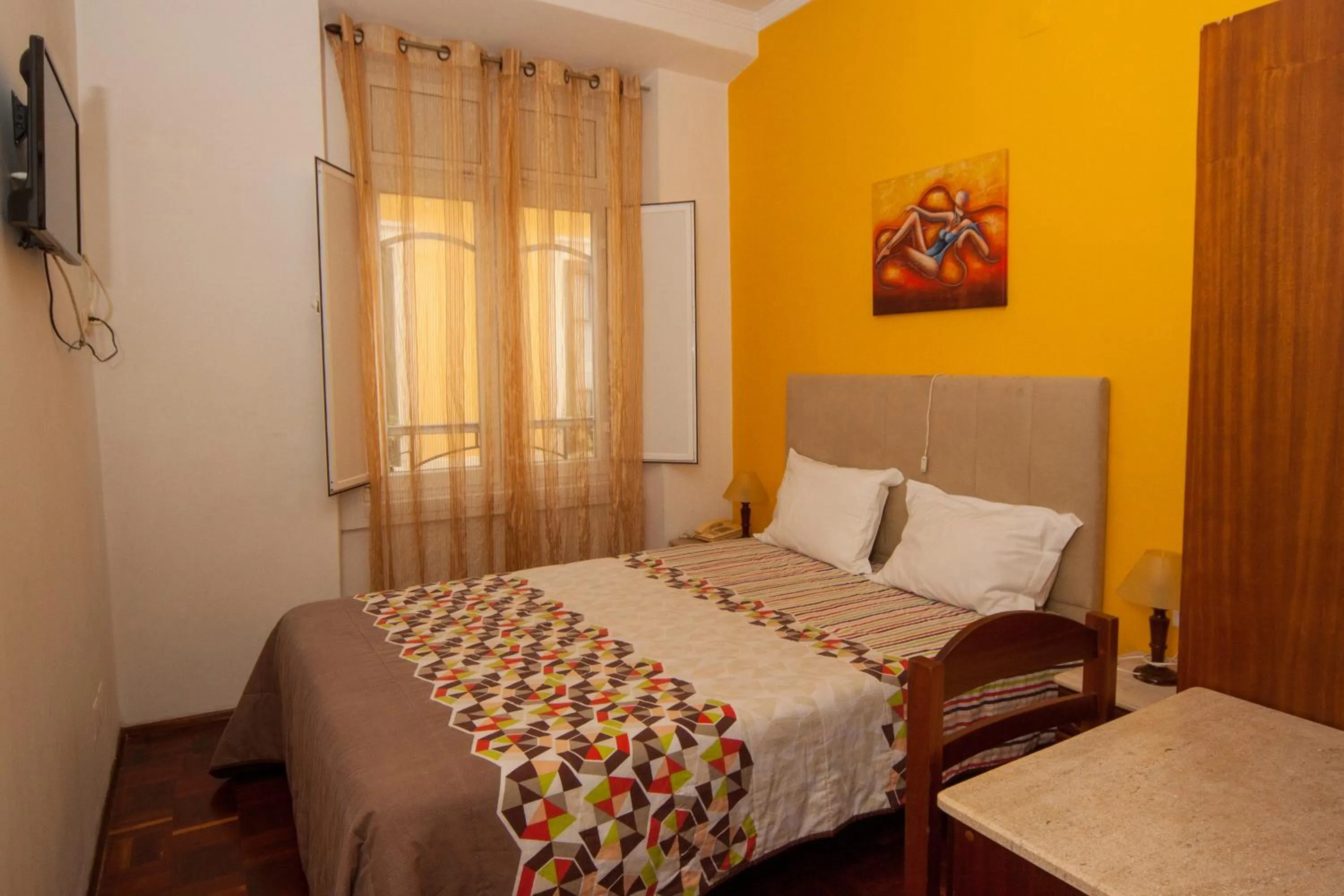 Bed in Hotel Leiriense