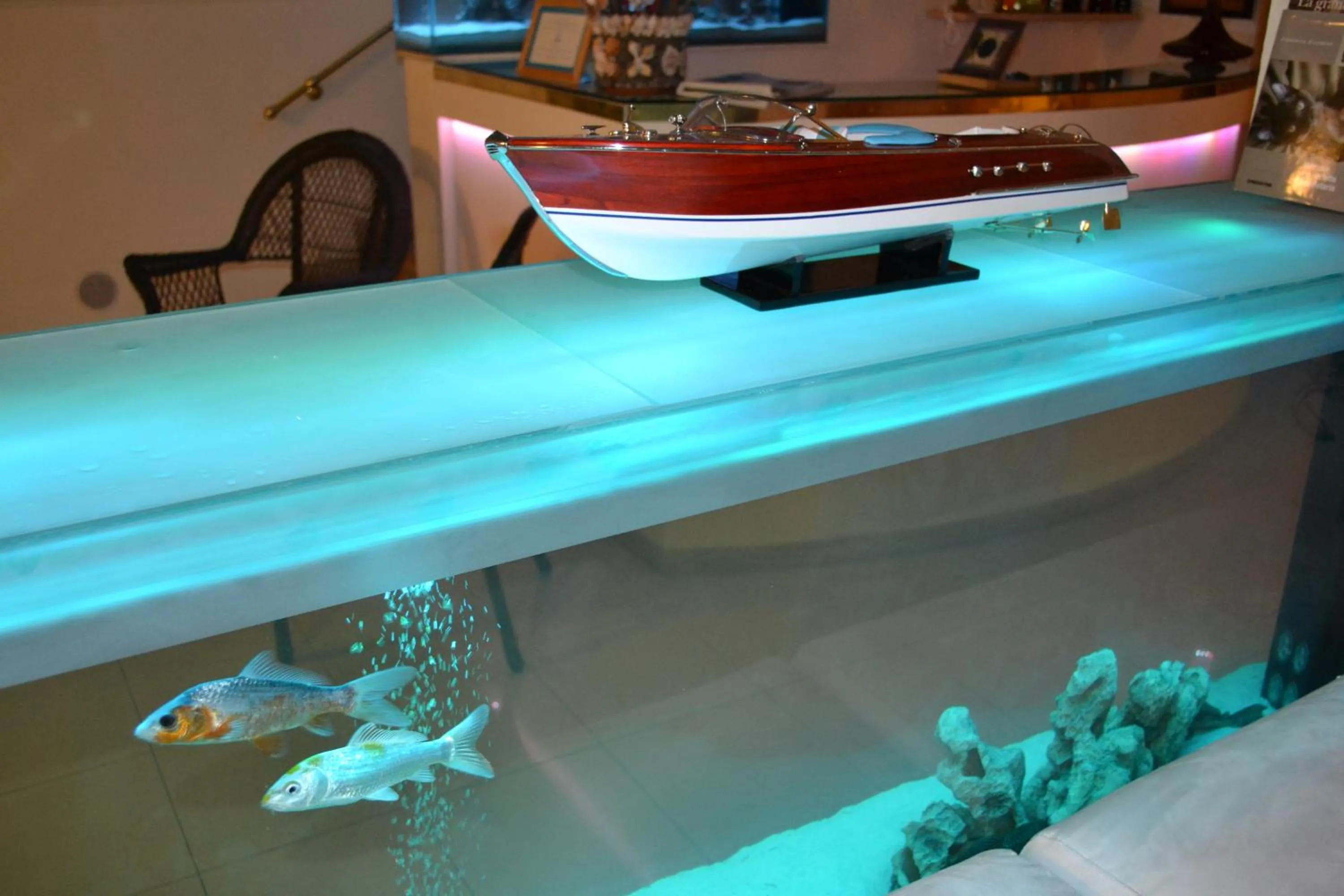 Decorative detail in Hotel Il Gatto