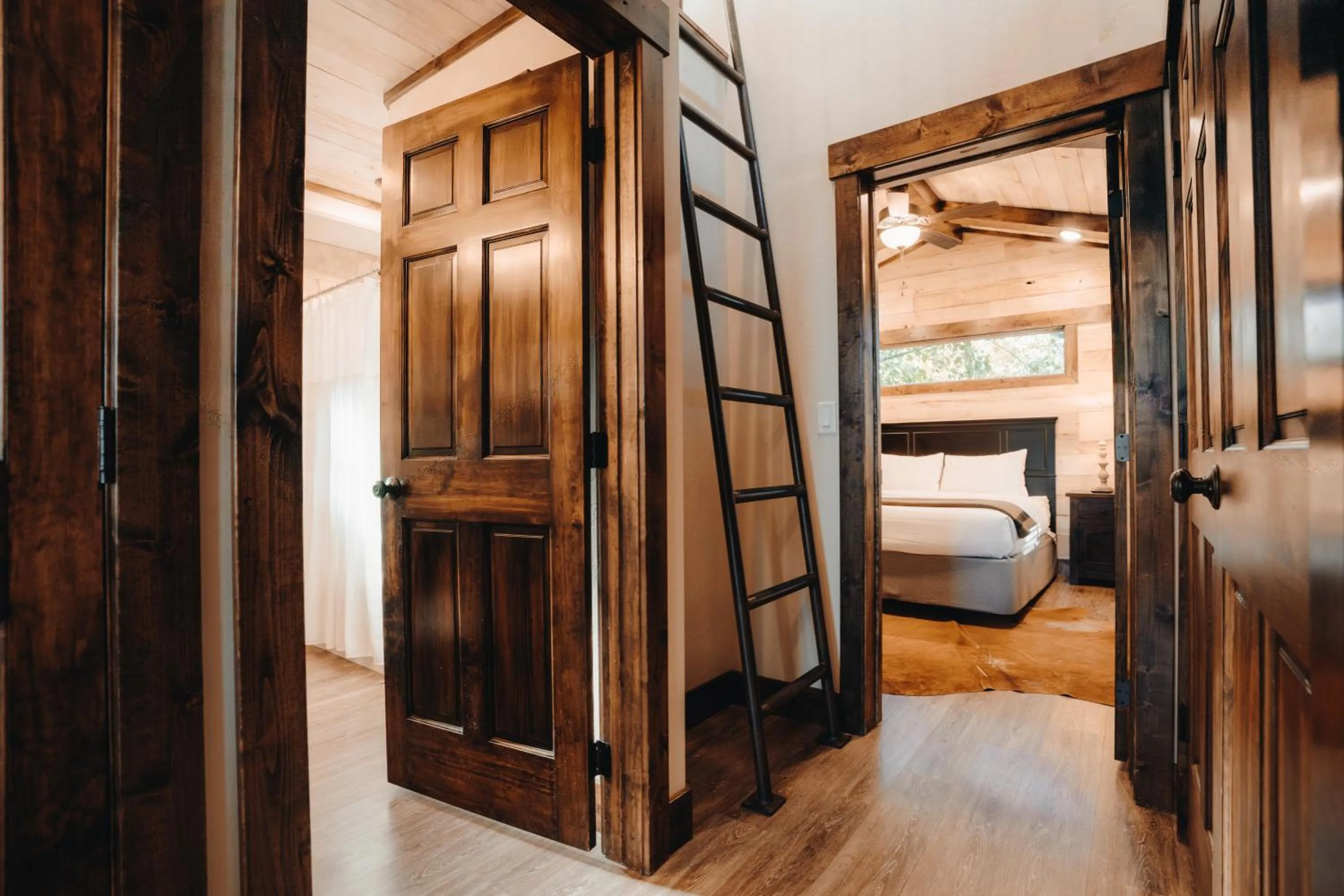 View (from property/room), Bed in Teton Valley Resort