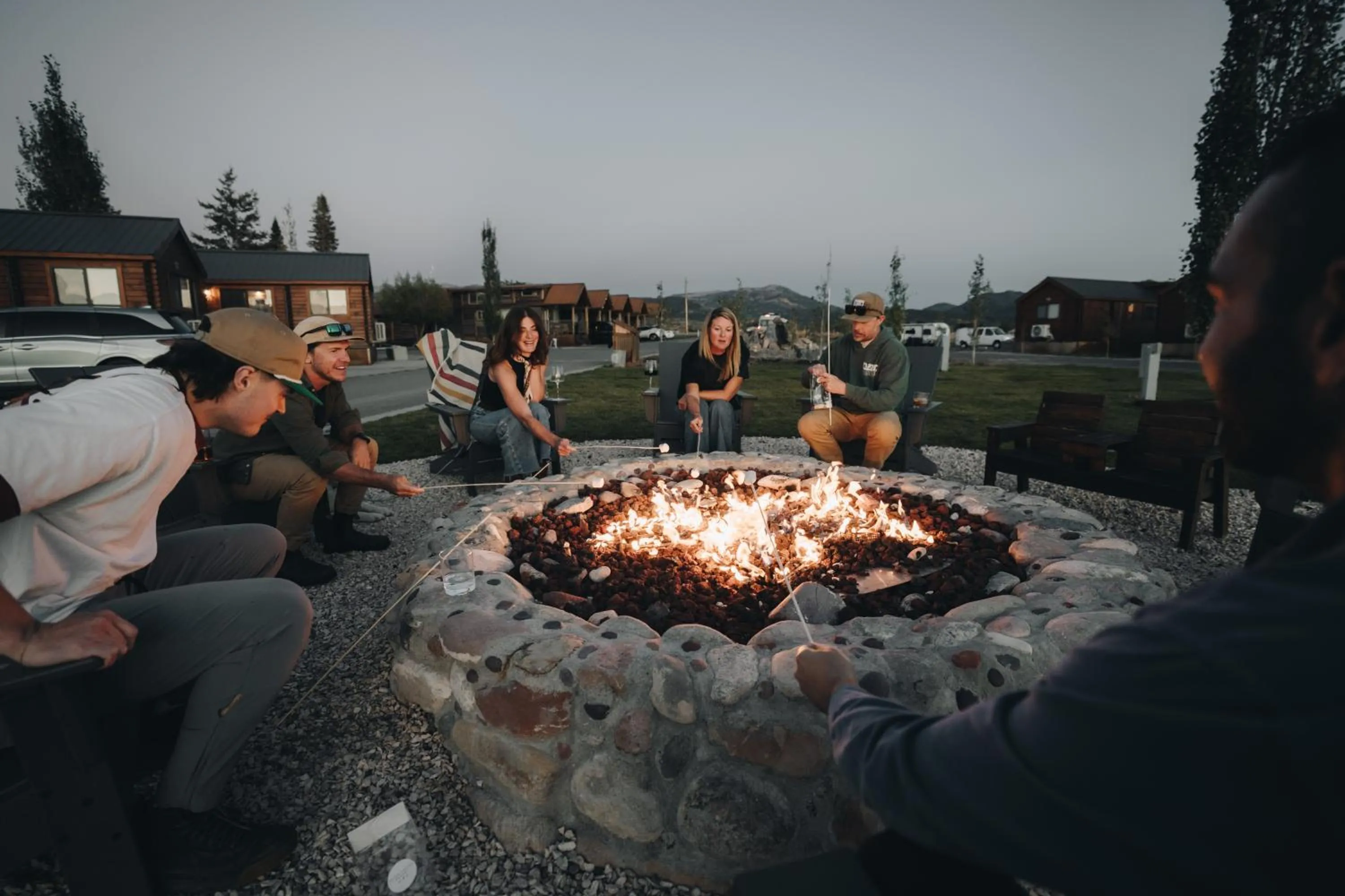 fireplace in Teton Valley Resort