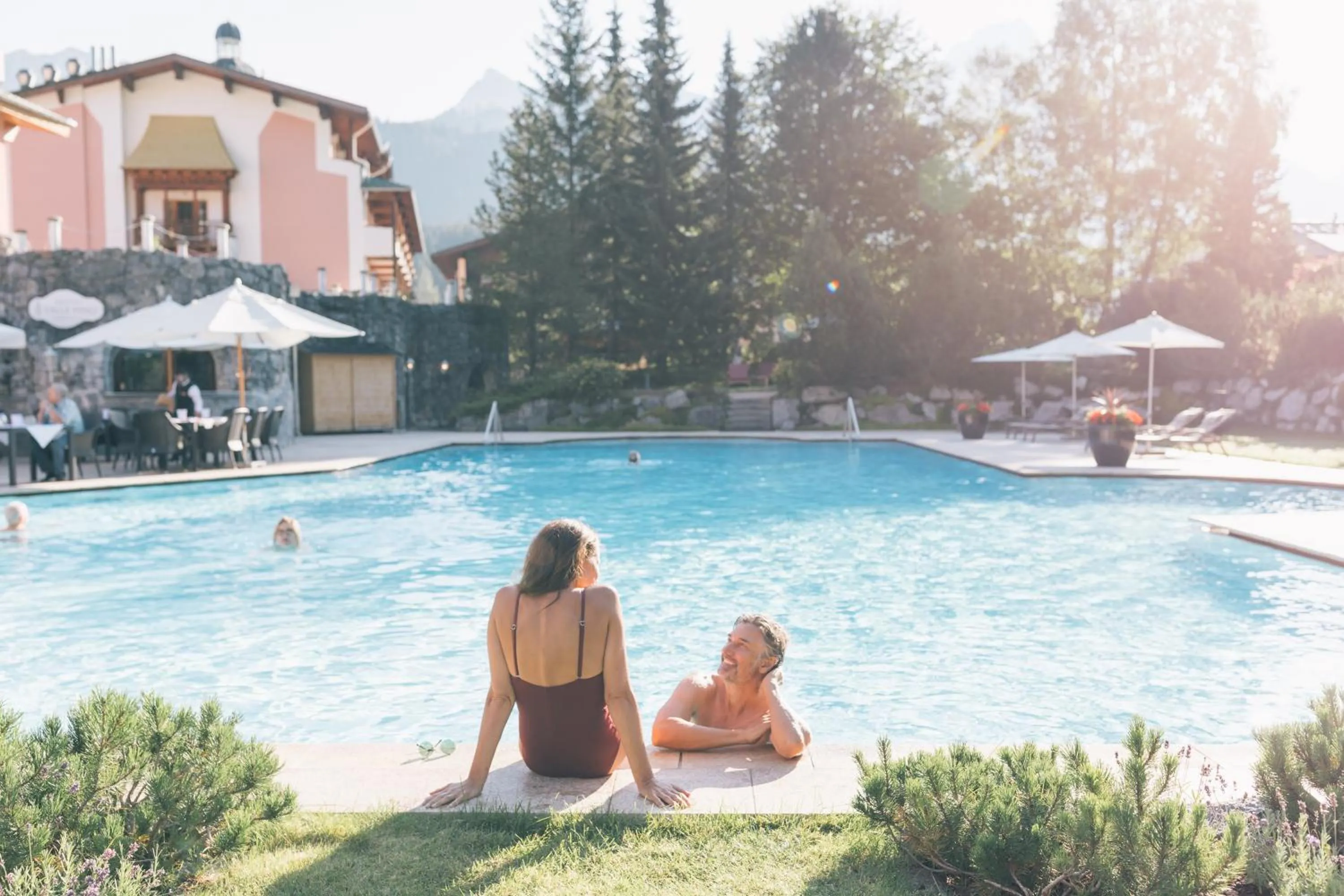 Garden in Wellnesshotel ...liebes Rot-Flüh