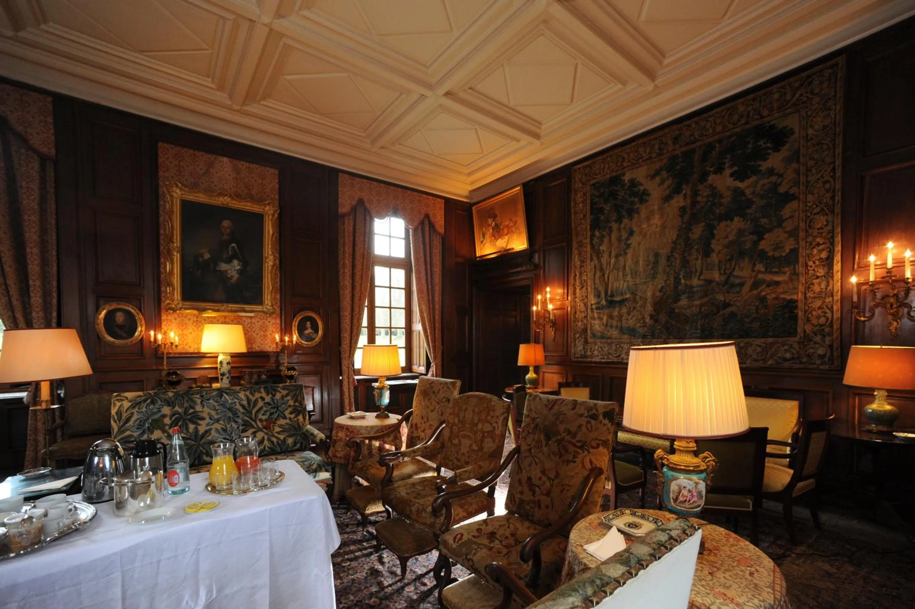 Living room in Chateau de Canisy