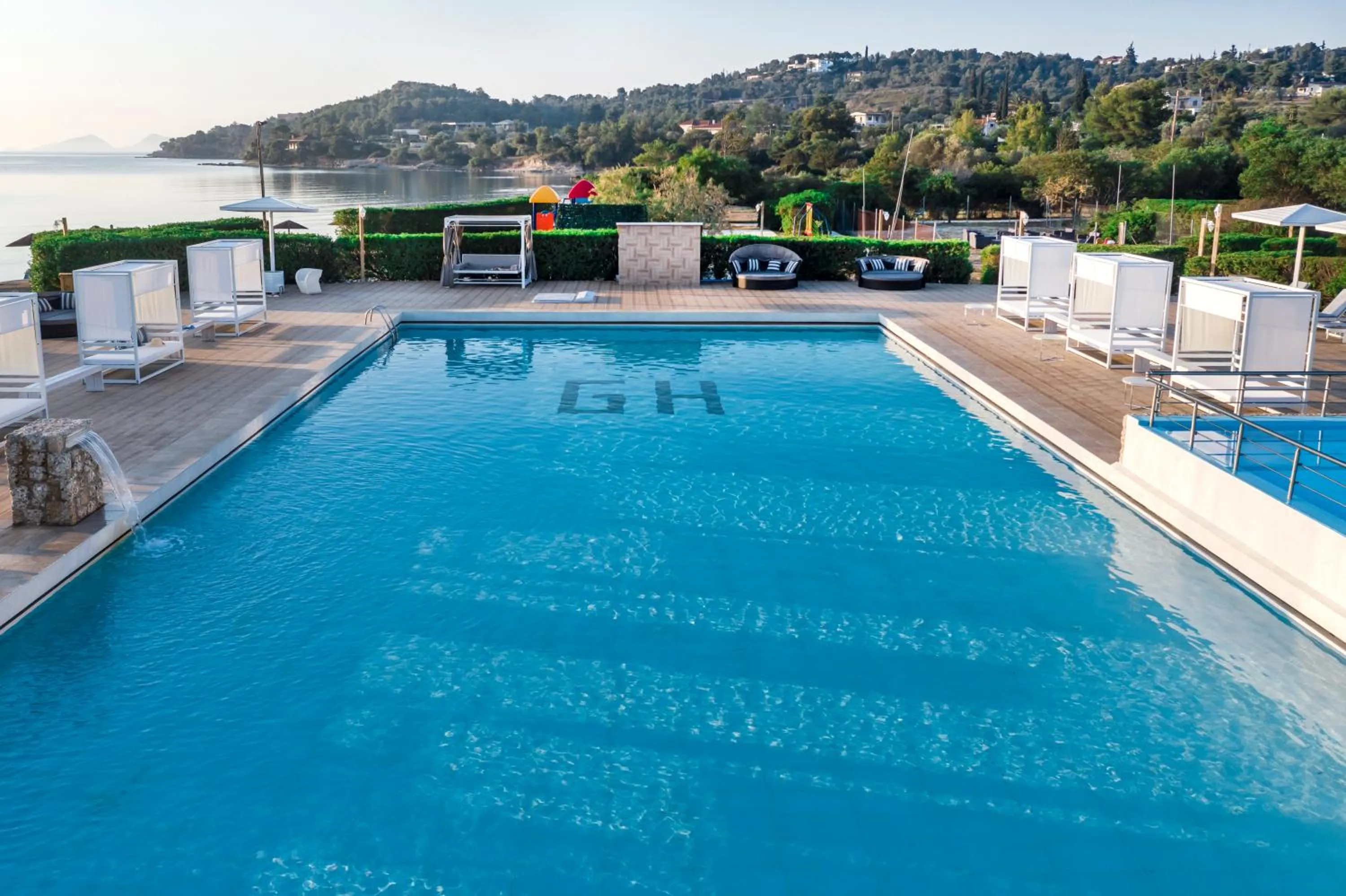 Pool view in Galaxy Hotel