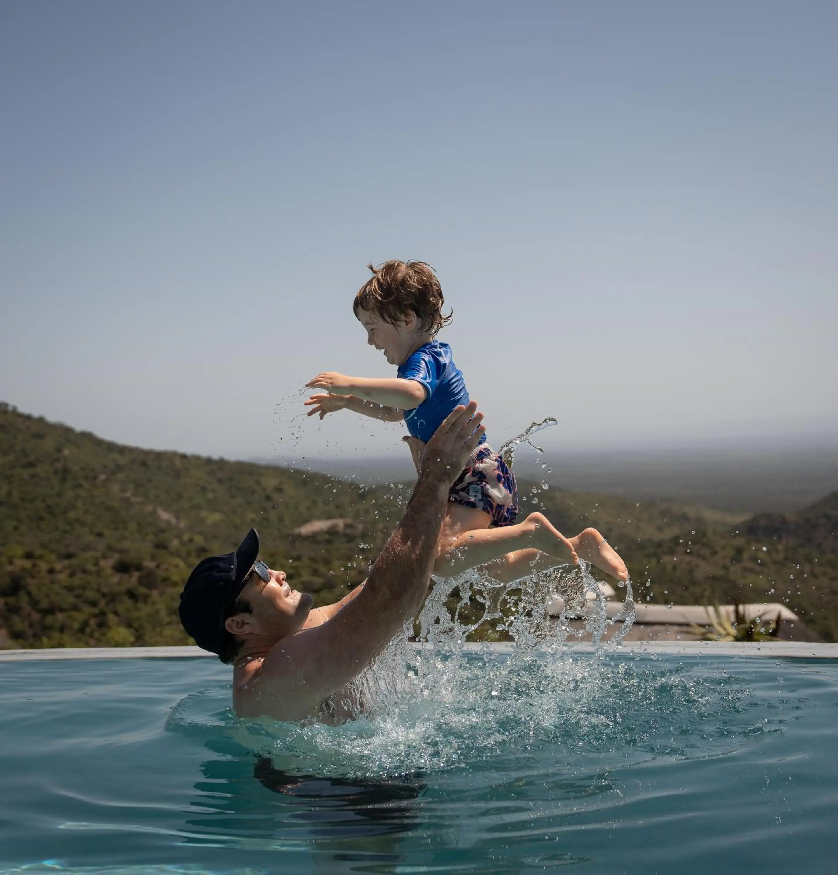 Pool view in Kuzuko Lodge Pool view in Kuzuko Lodge