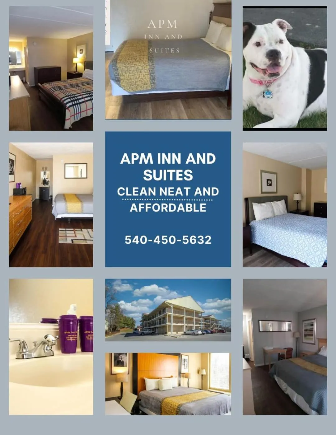 Bed in APM Inn and Suites