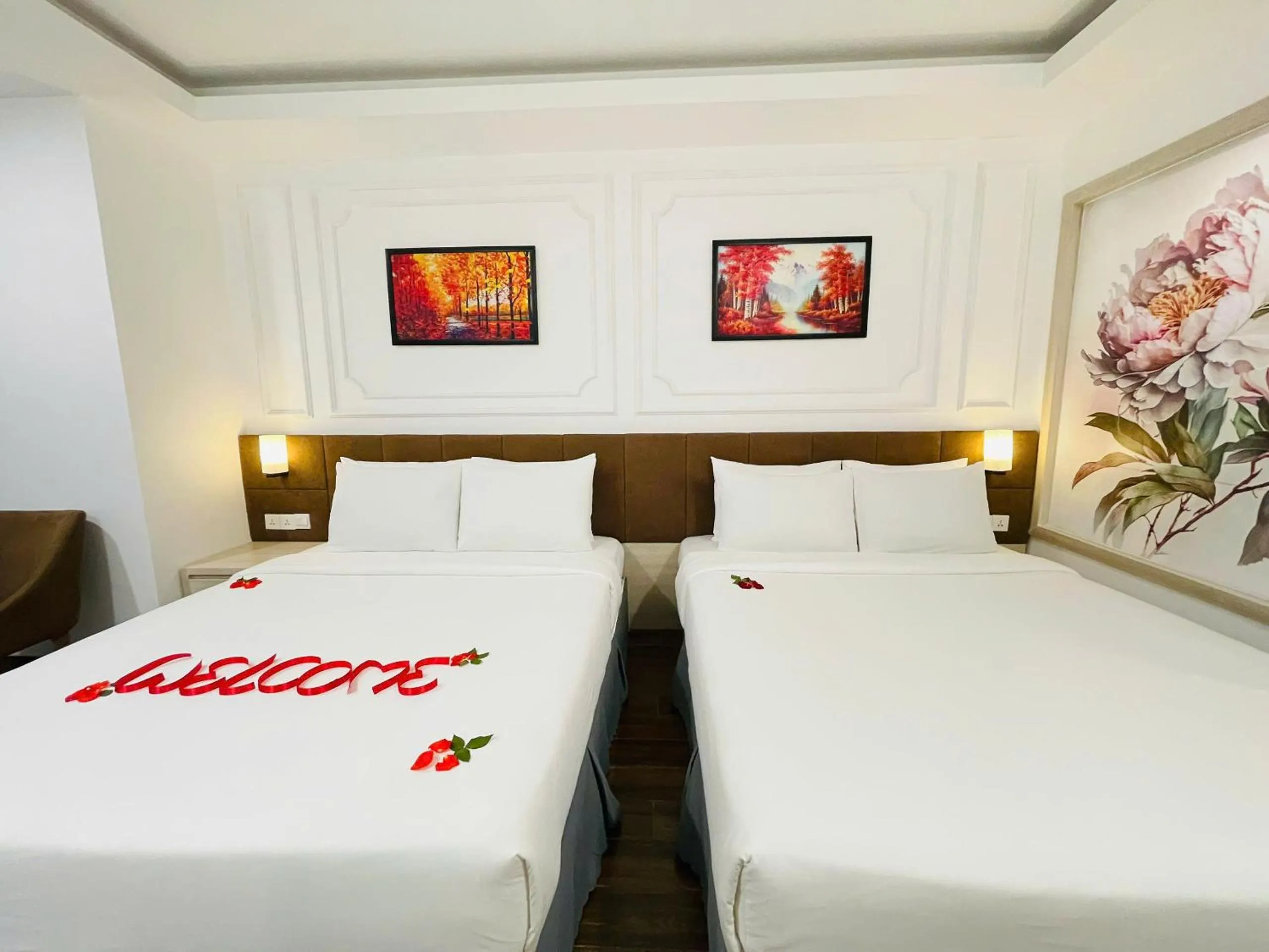 Bed in Hon Chong Retreat Hotel