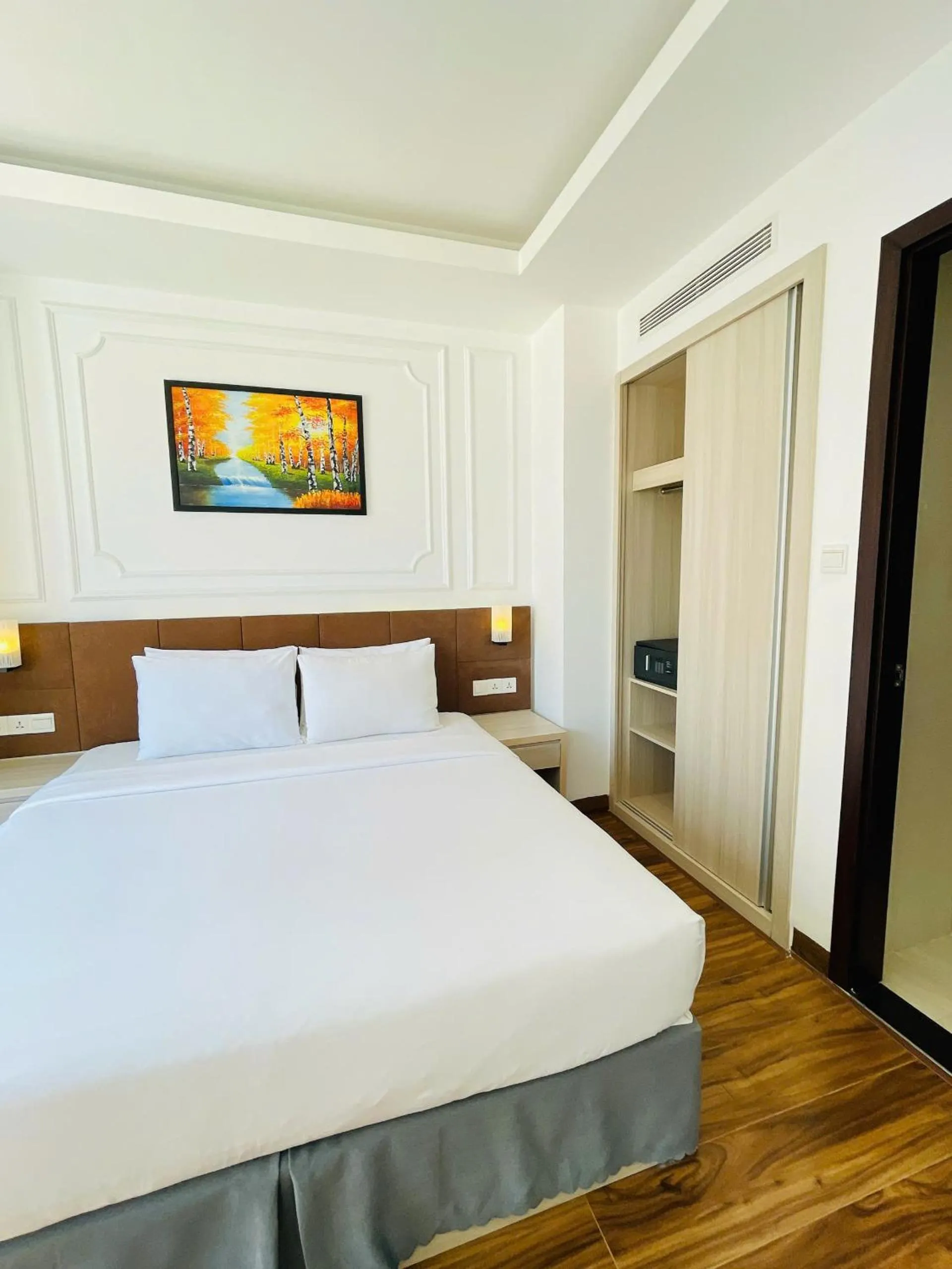 Bed in Hon Chong Retreat Hotel