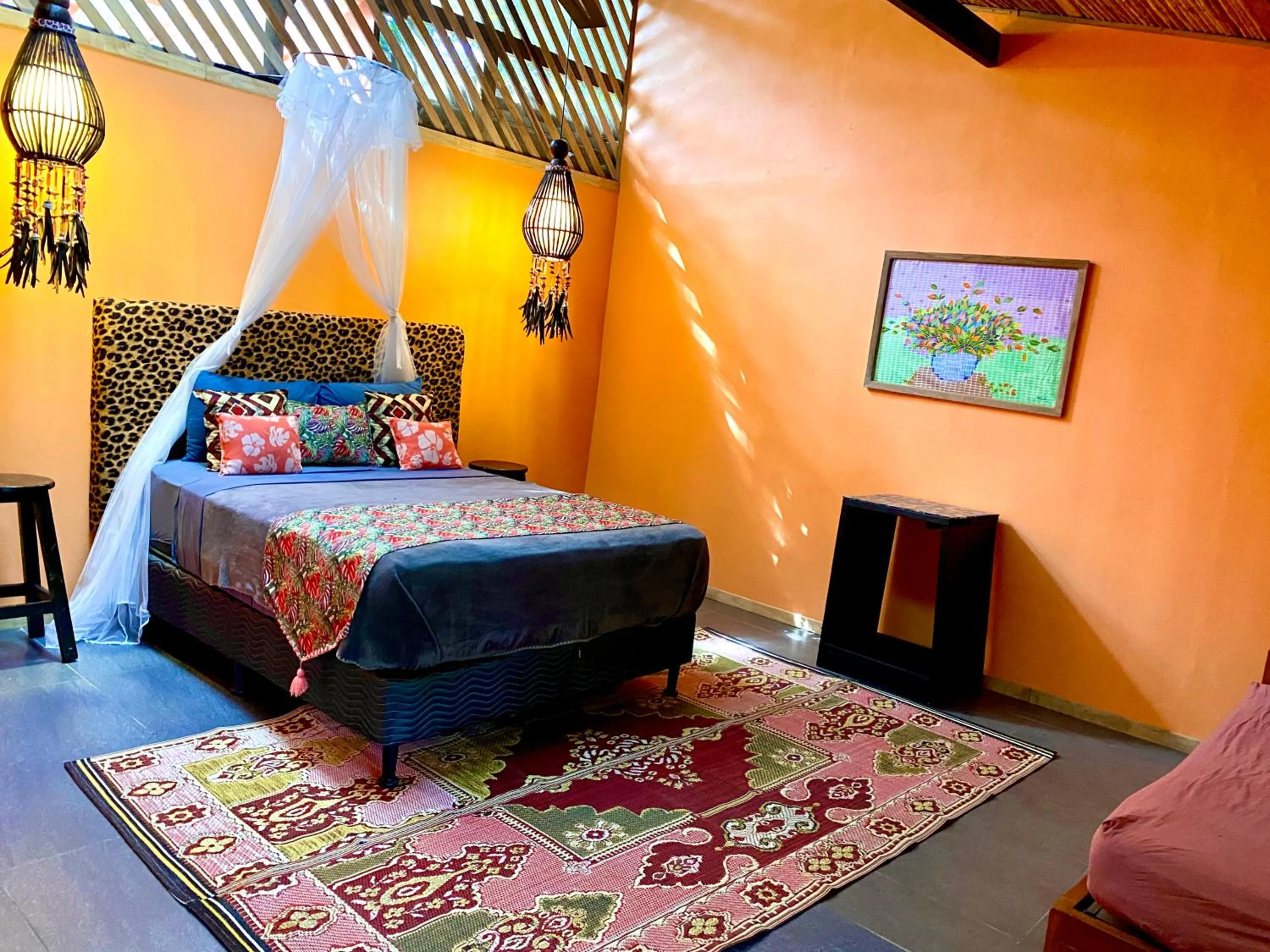 Bed in La Shamana - Ecological Concept in Jungle
