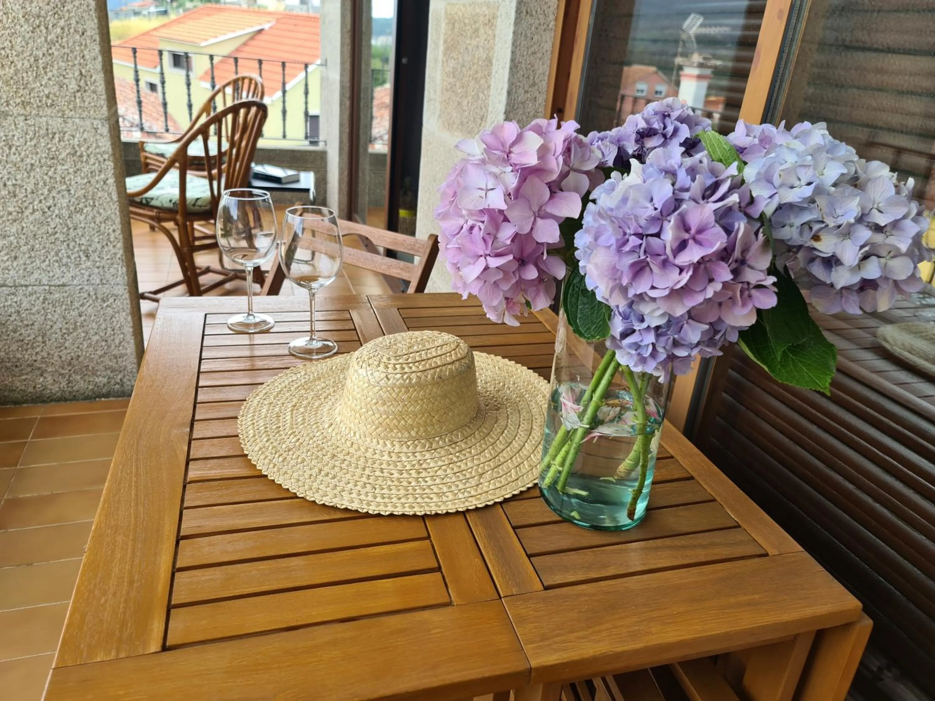 Balcony/Terrace in Apartamentos Ria de Aldan