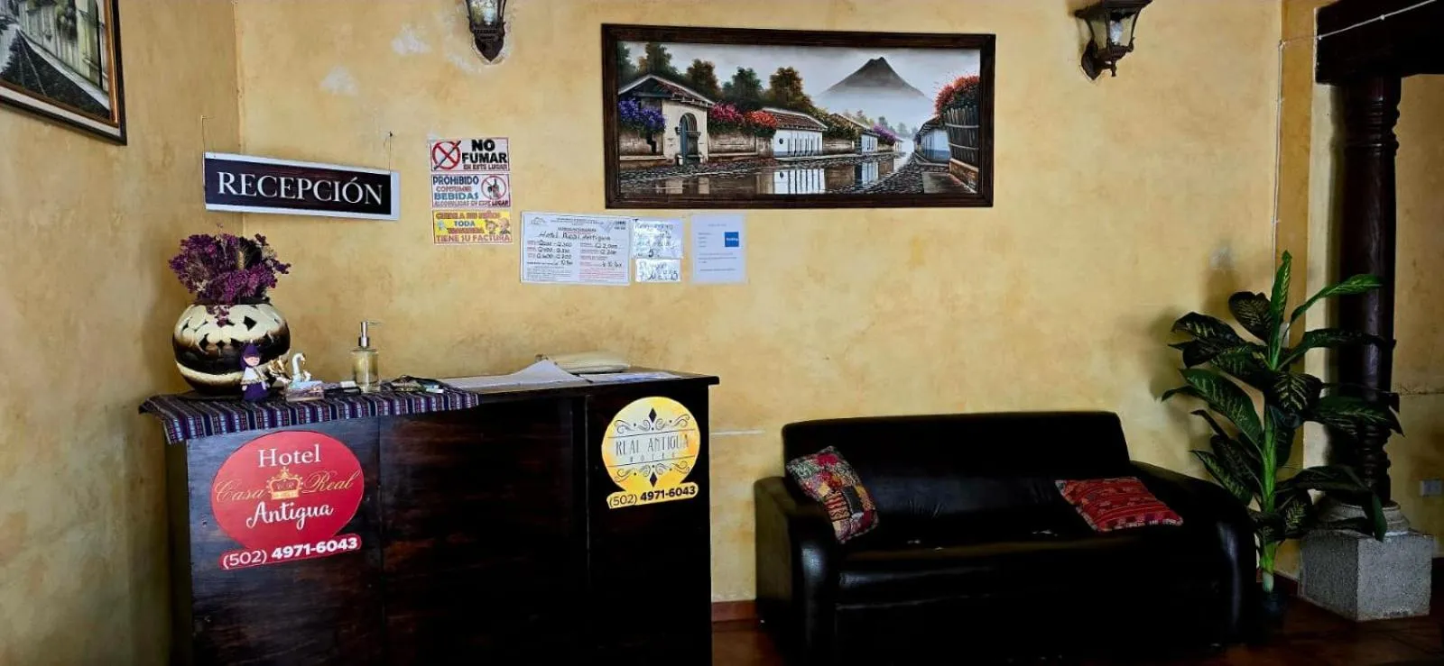 Lobby or reception in Hotel Real Antigua