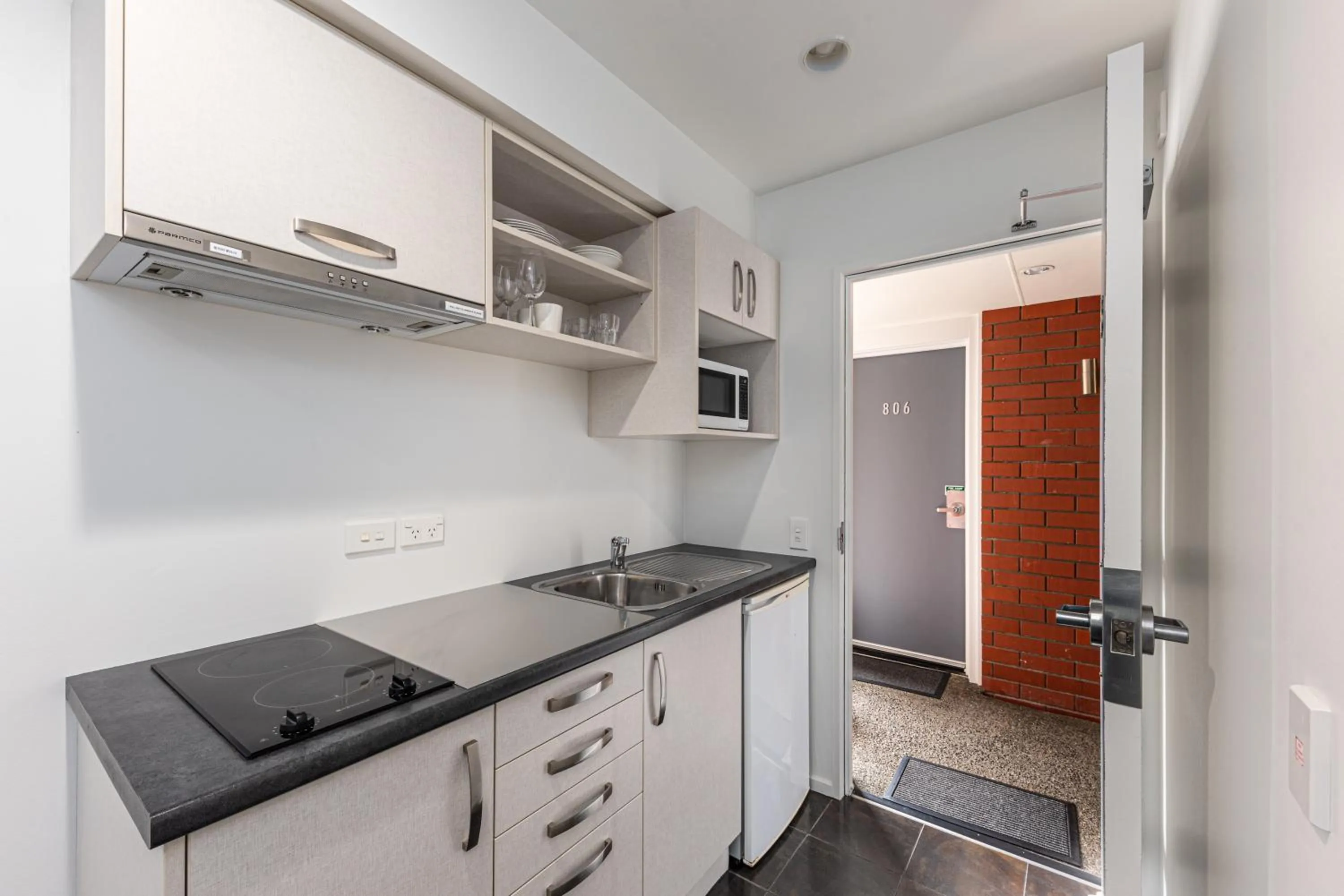 Kitchen or kitchenette in 315 Motel Riccarton