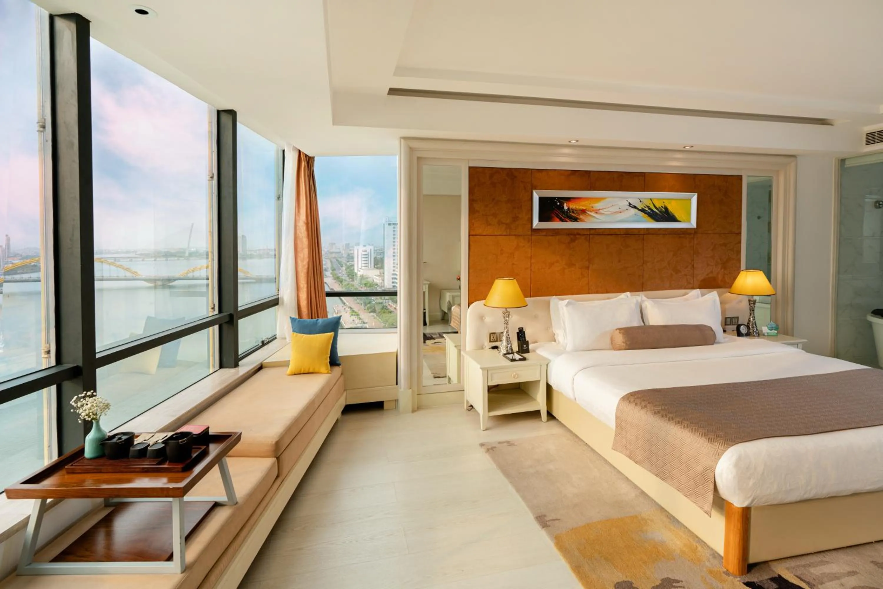 View (from property/room), Bed in Brilliant Hotel - Afternoon Tea Inclusive