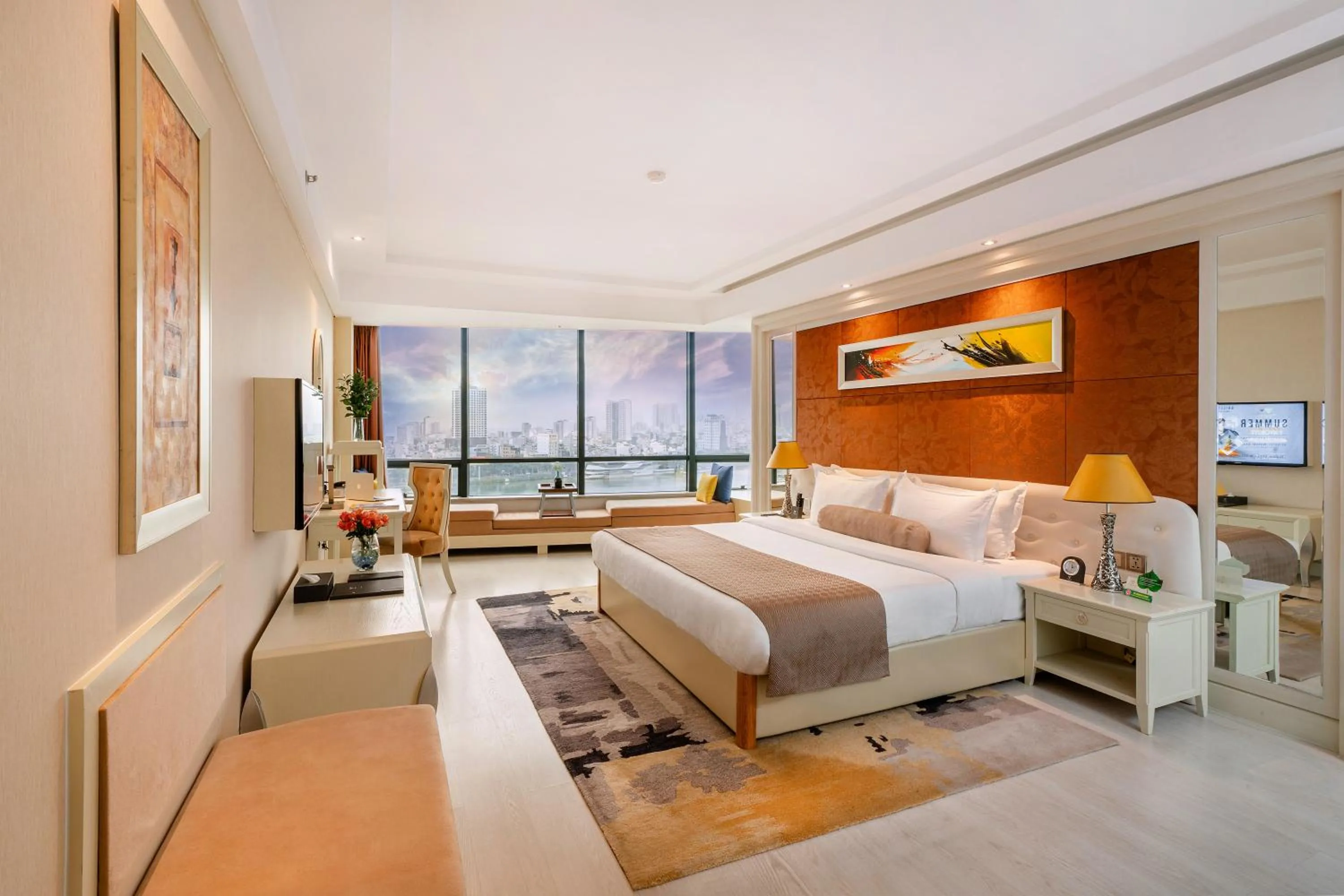 View (from property/room), Bed in Brilliant Hotel - Afternoon Tea Inclusive