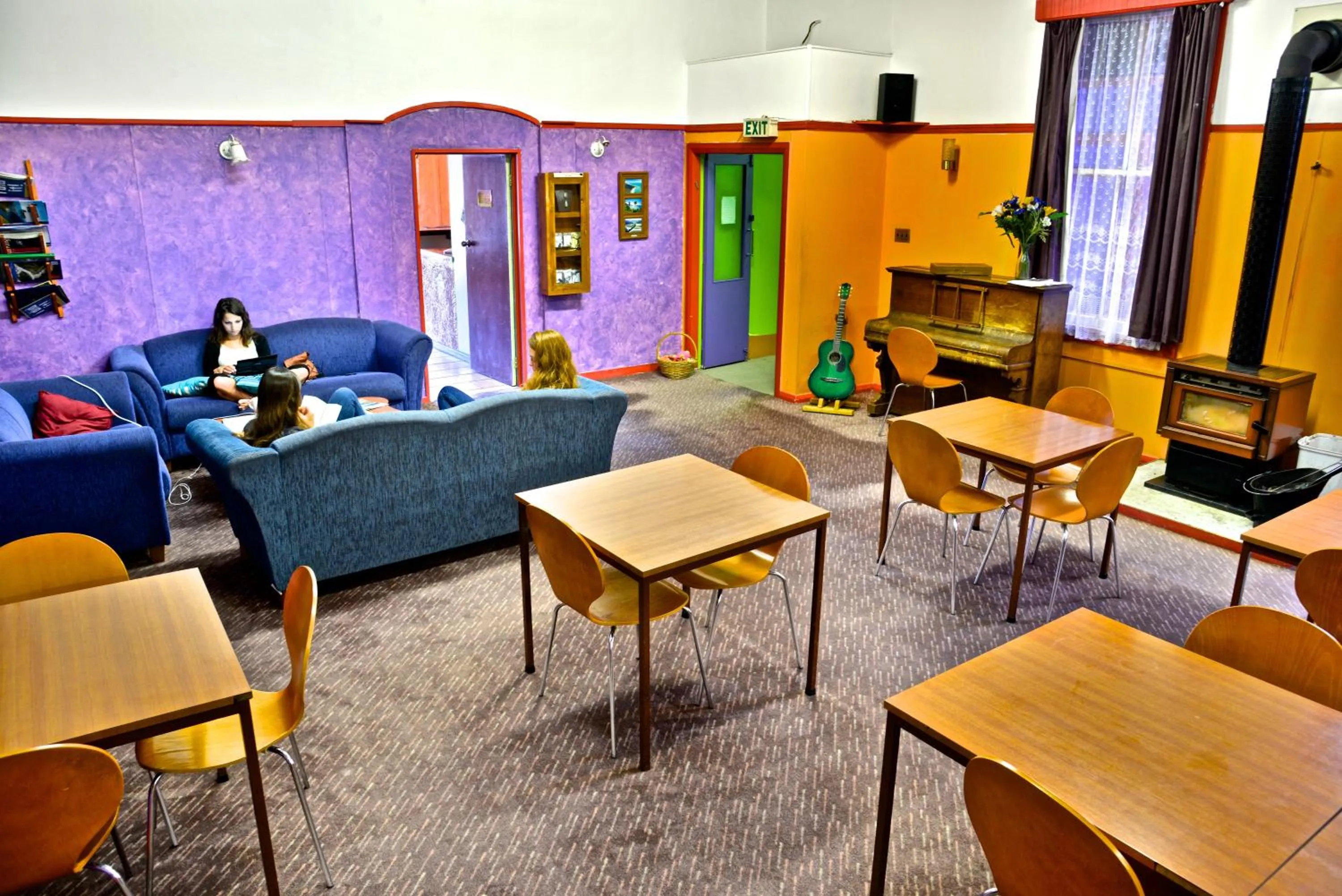 Communal lounge/ TV room in The Duke Hostel