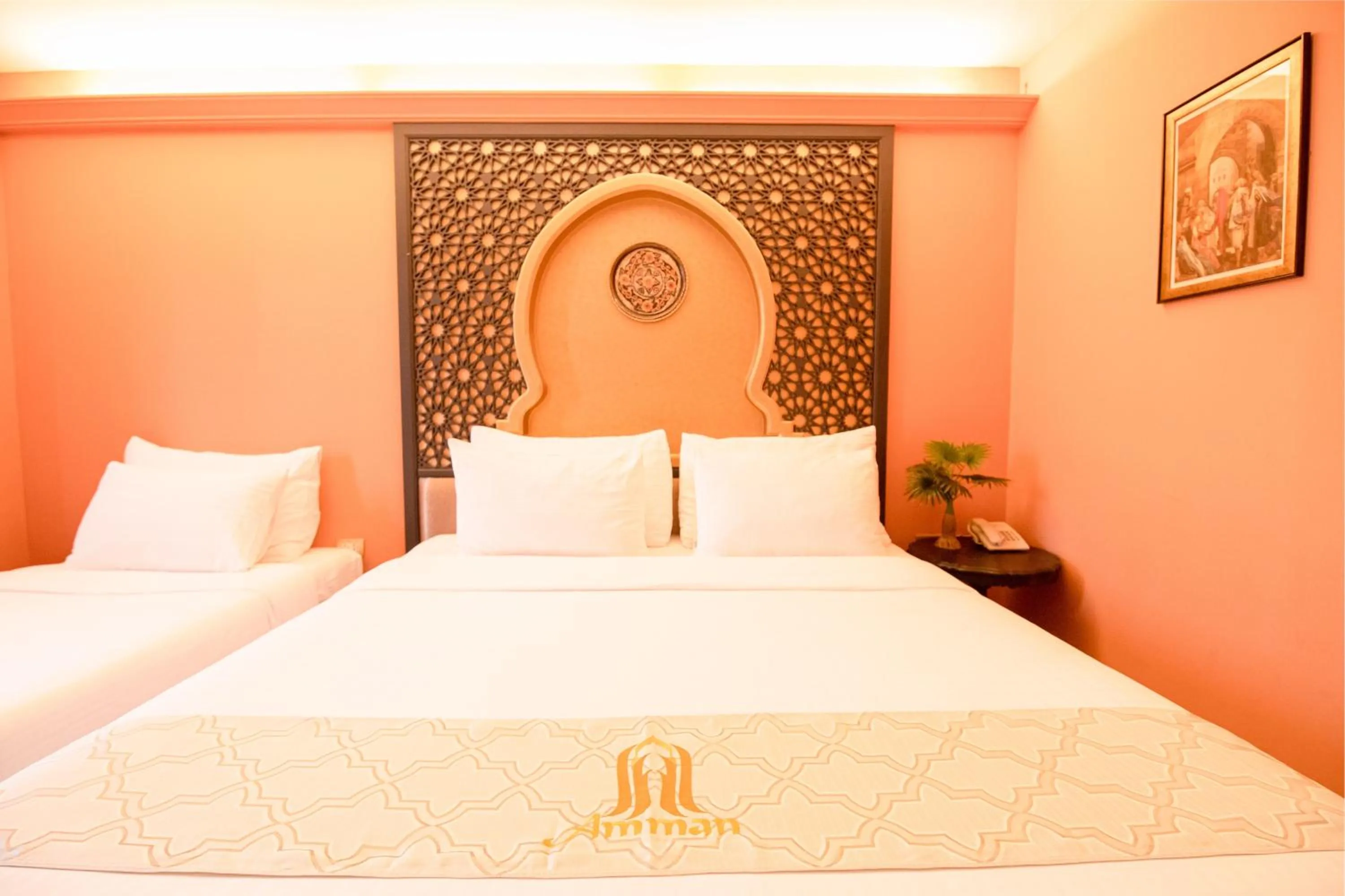 Bedroom, Bed in Amman Unique Hotel