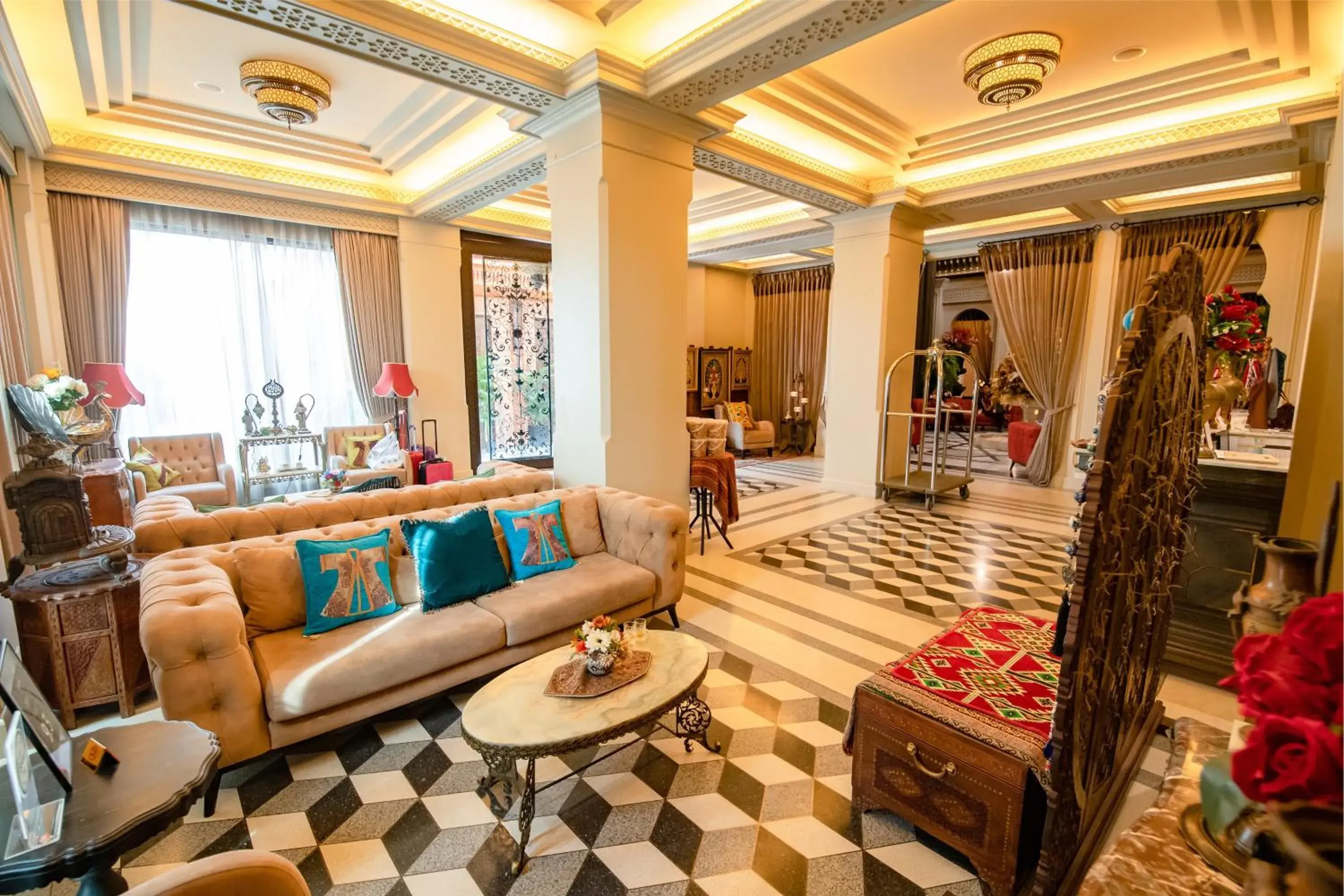 Lobby or reception in Amman Unique Hotel Lobby or reception in Amman Unique Hotel