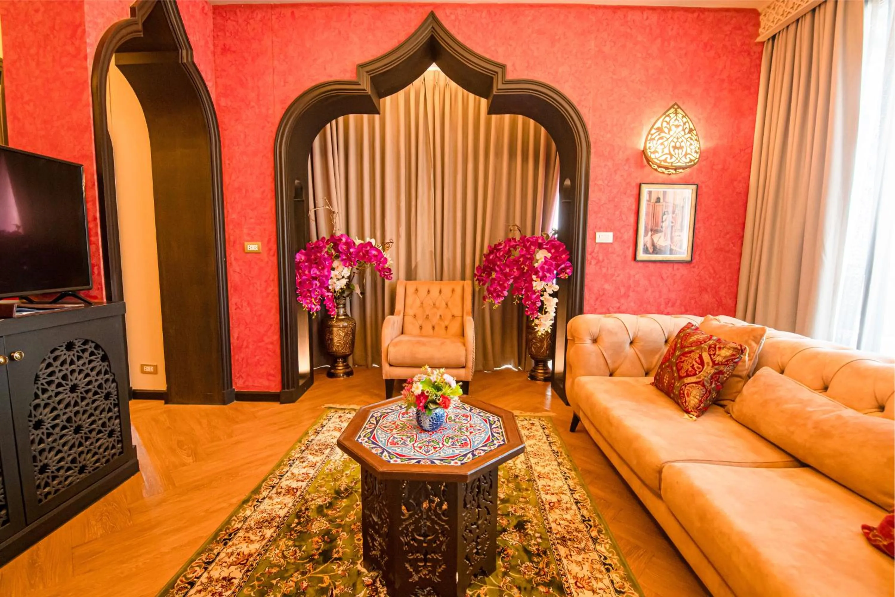 Seating area in Amman Unique Hotel