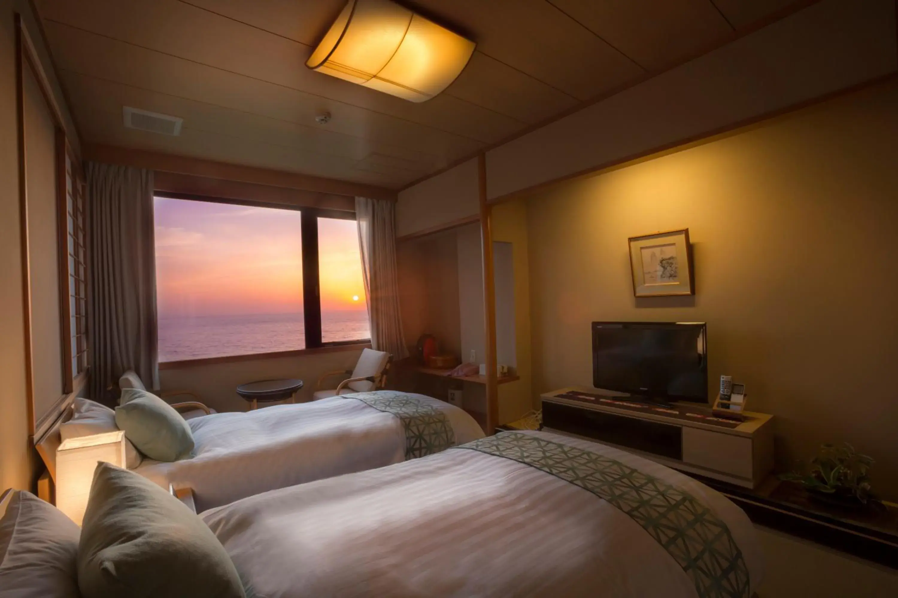 Twin Room with Sea View - single occupancy in Jukaitei Twin Room with Sea View - single occupancy in Jukaitei