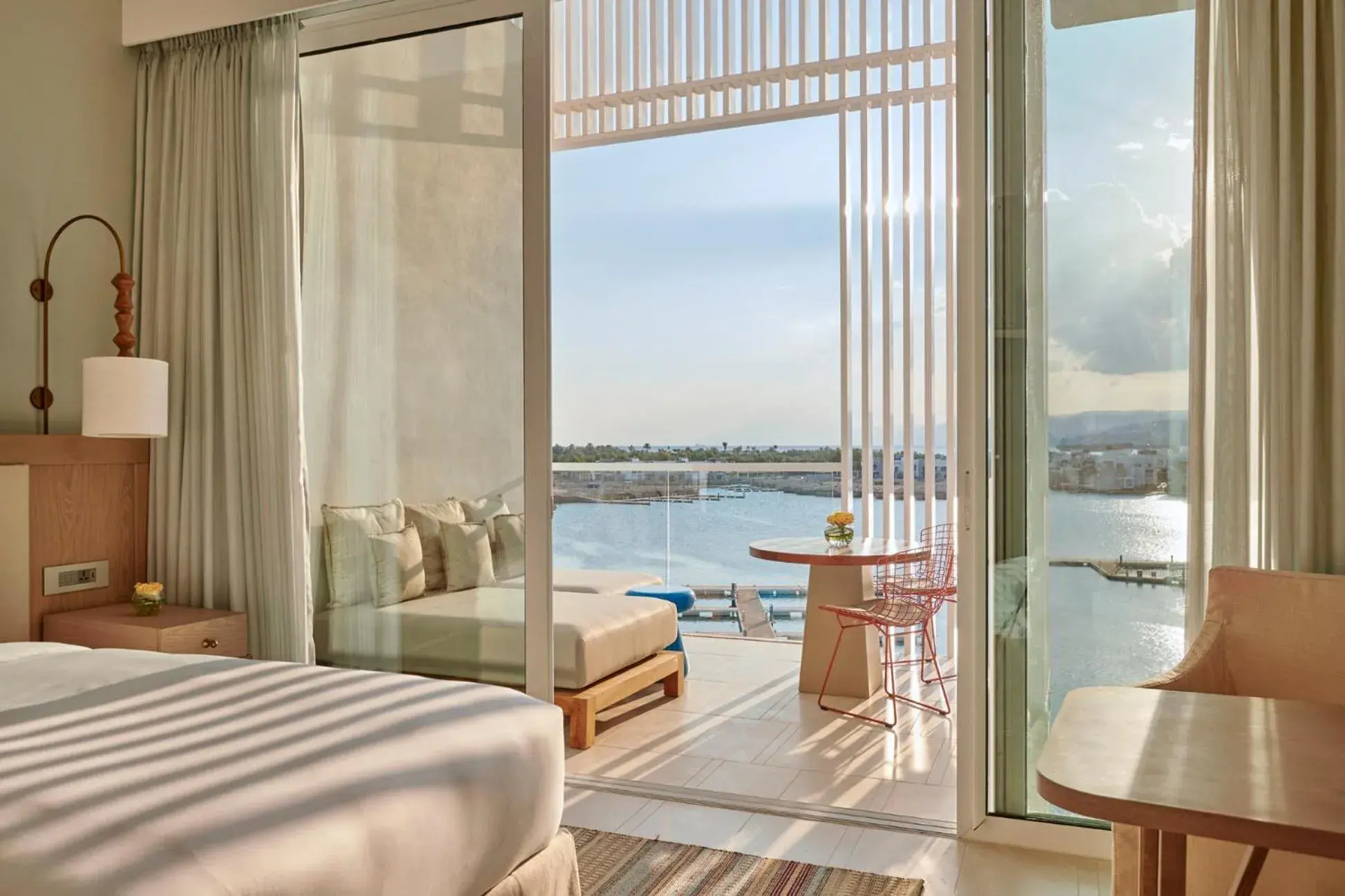 View (from property/room), Bed in Hyatt Regency Aqaba Ayla Resort View (from property/room), Bed in Hyatt Regency Aqaba Ayla Resort