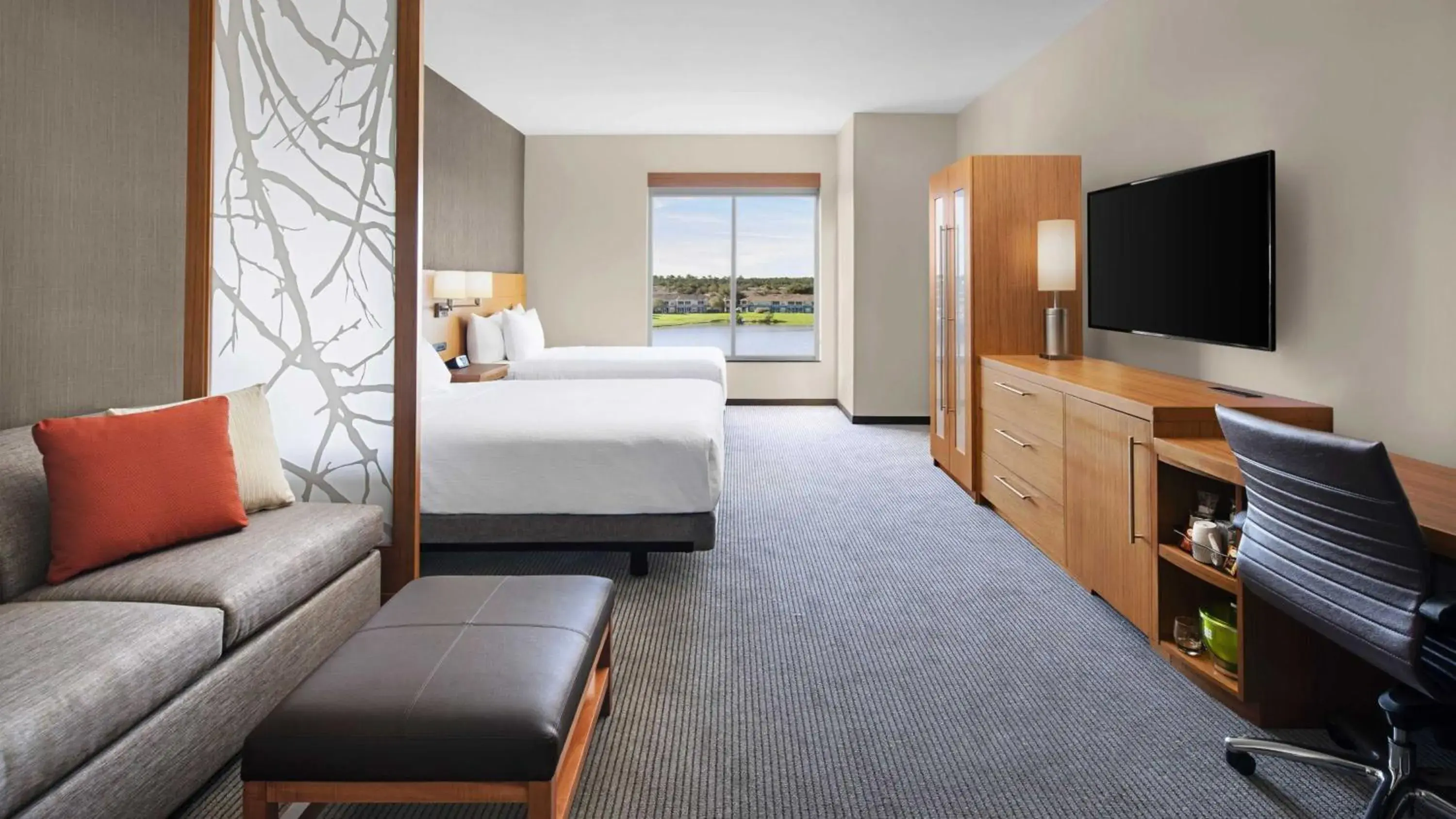 Bed in Hyatt Place Jacksonville St. Johns Town Center Bed in Hyatt Place Jacksonville St. Johns Town Center