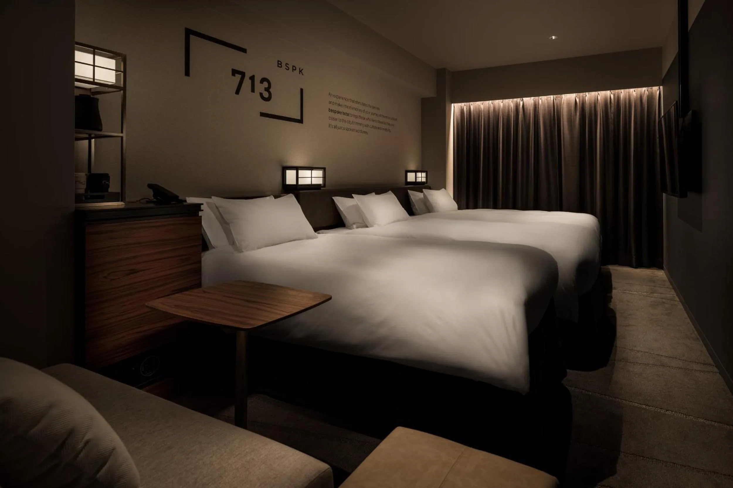 Photo of the whole room, Bed in Bespoke Hotel Shinjuku