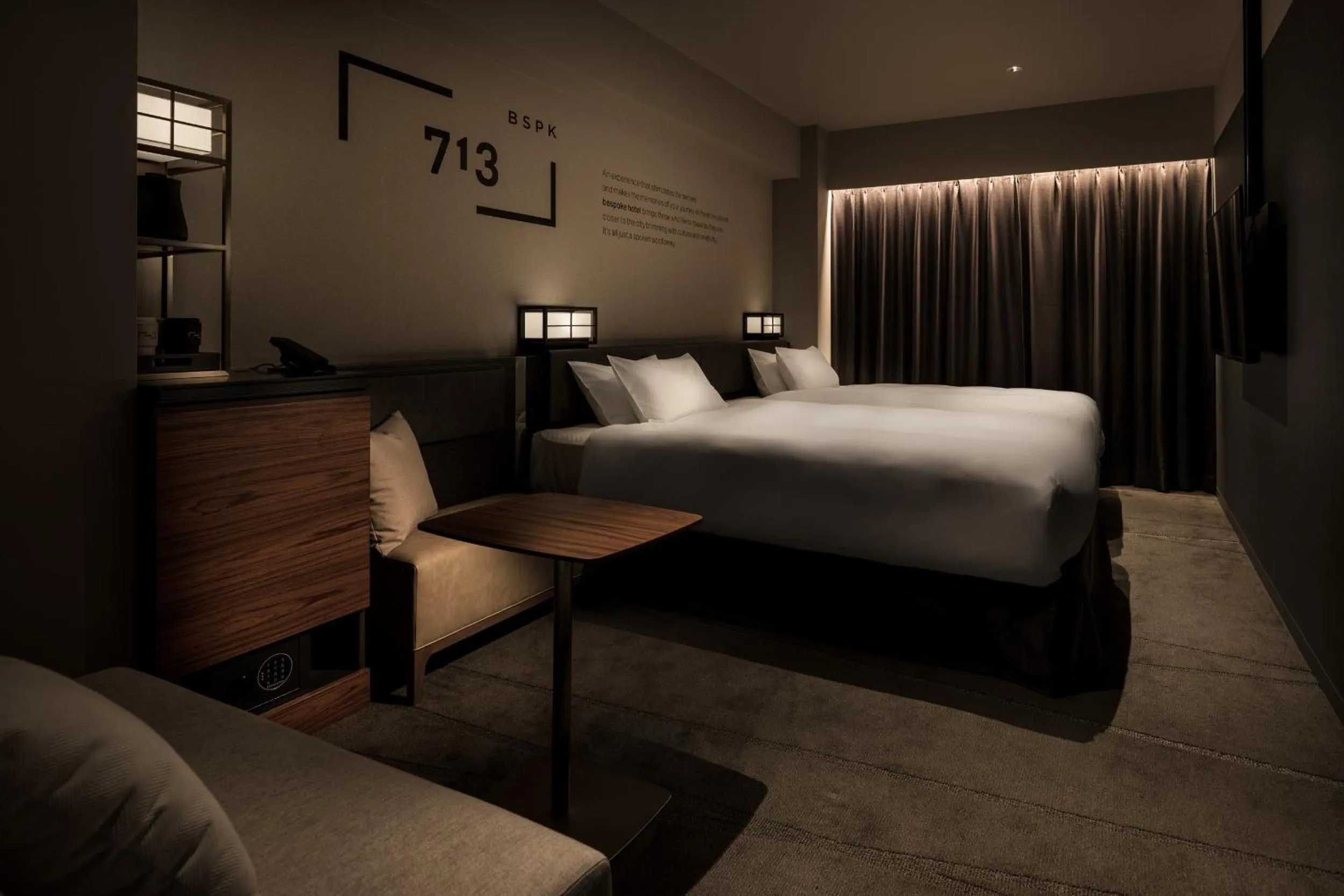 Photo of the whole room, Bed in Bespoke Hotel Shinjuku