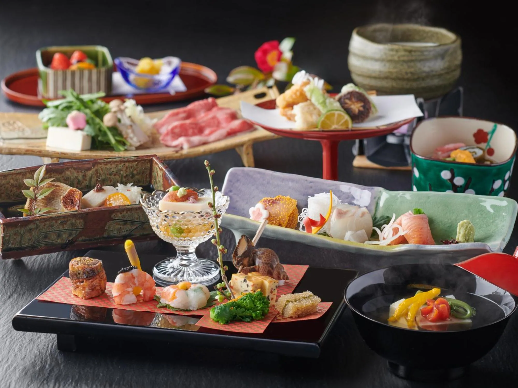 Dinner in Ryokan Beniayu